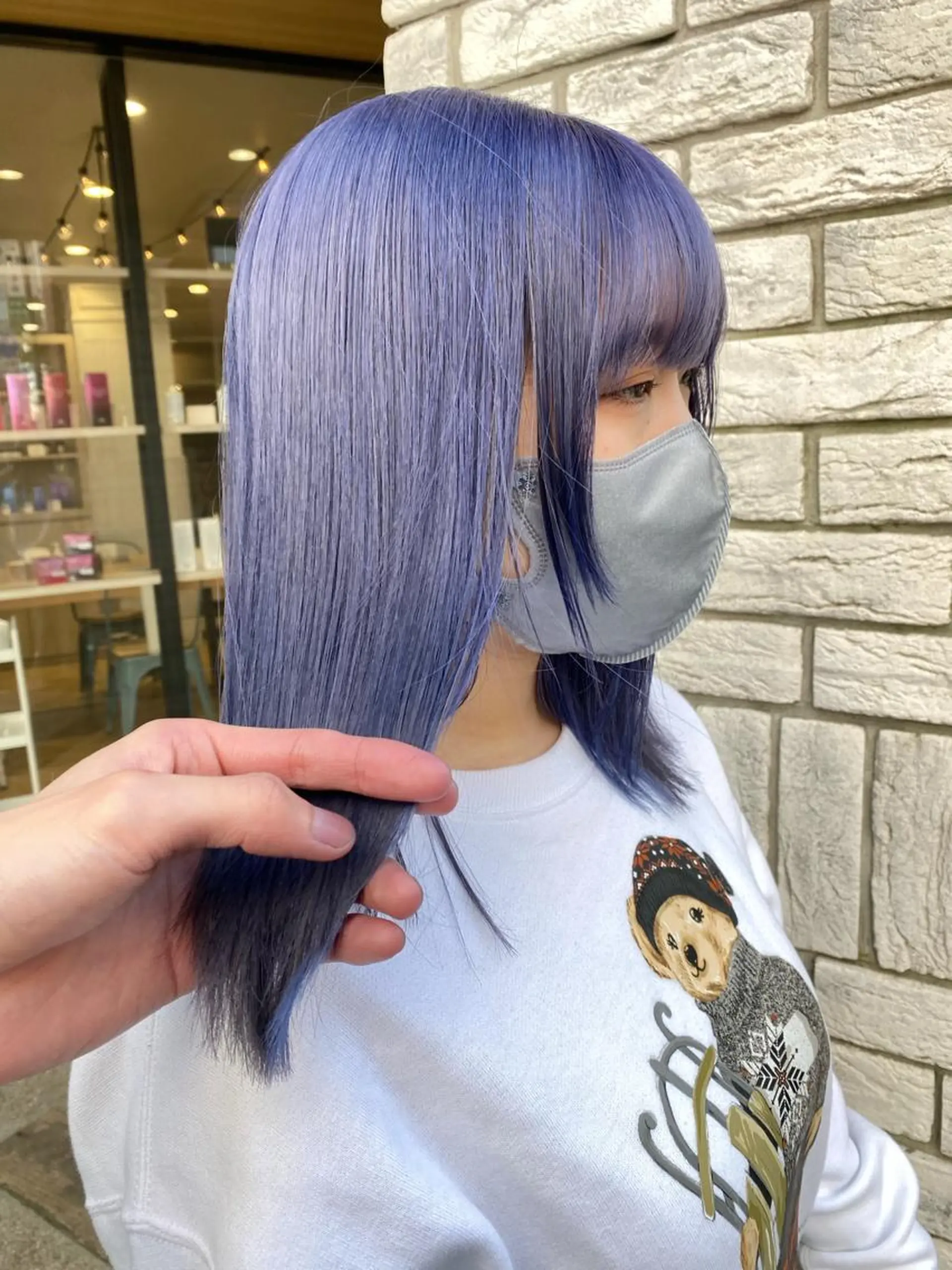 セミロング カラー ダブルカラー ブリーチ/kaitoのヘアスタイル