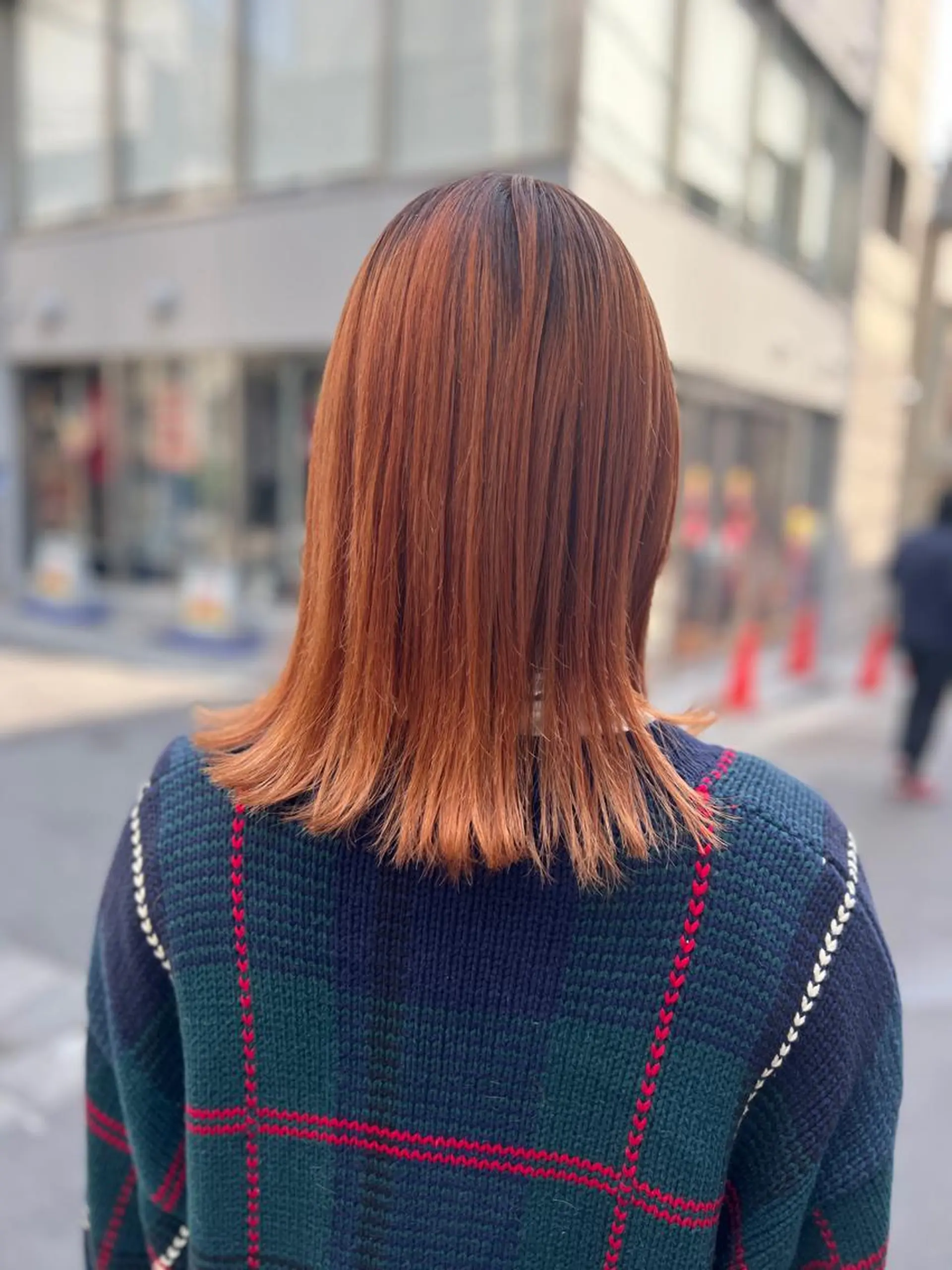 ミディアム カラー オレンジ 🍇おぐら めぐみ🍇のヘアスタイル