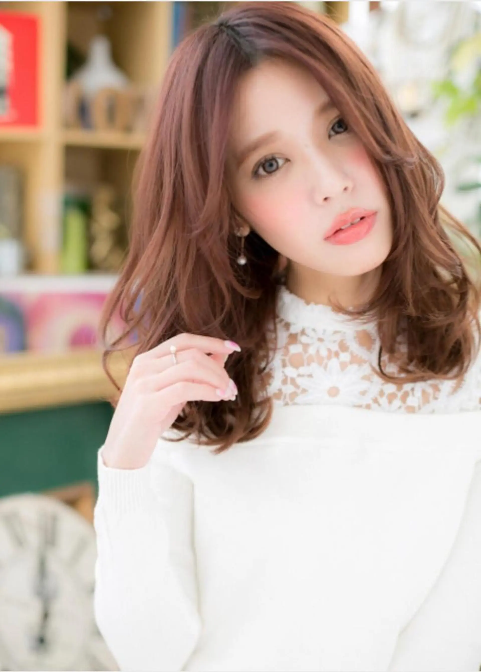 セミロング カラー パーマ cover hair bliss 川口東口SOGO店所属・後悔はさせません 🔥💪千原一輝のヘアスタイル