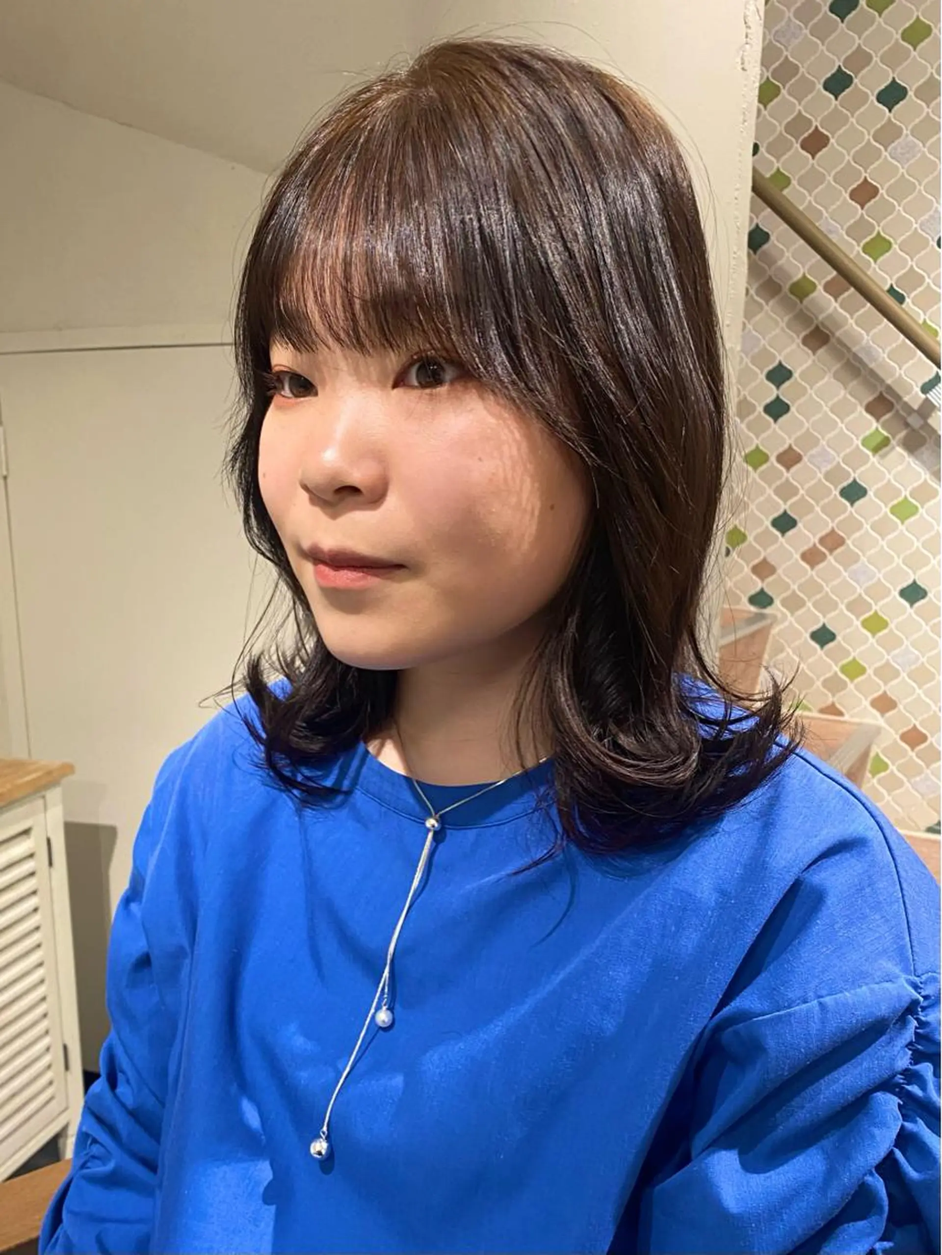 ミディアム 中尾 未来/艶カラー /カットモデルのヘアスタイル