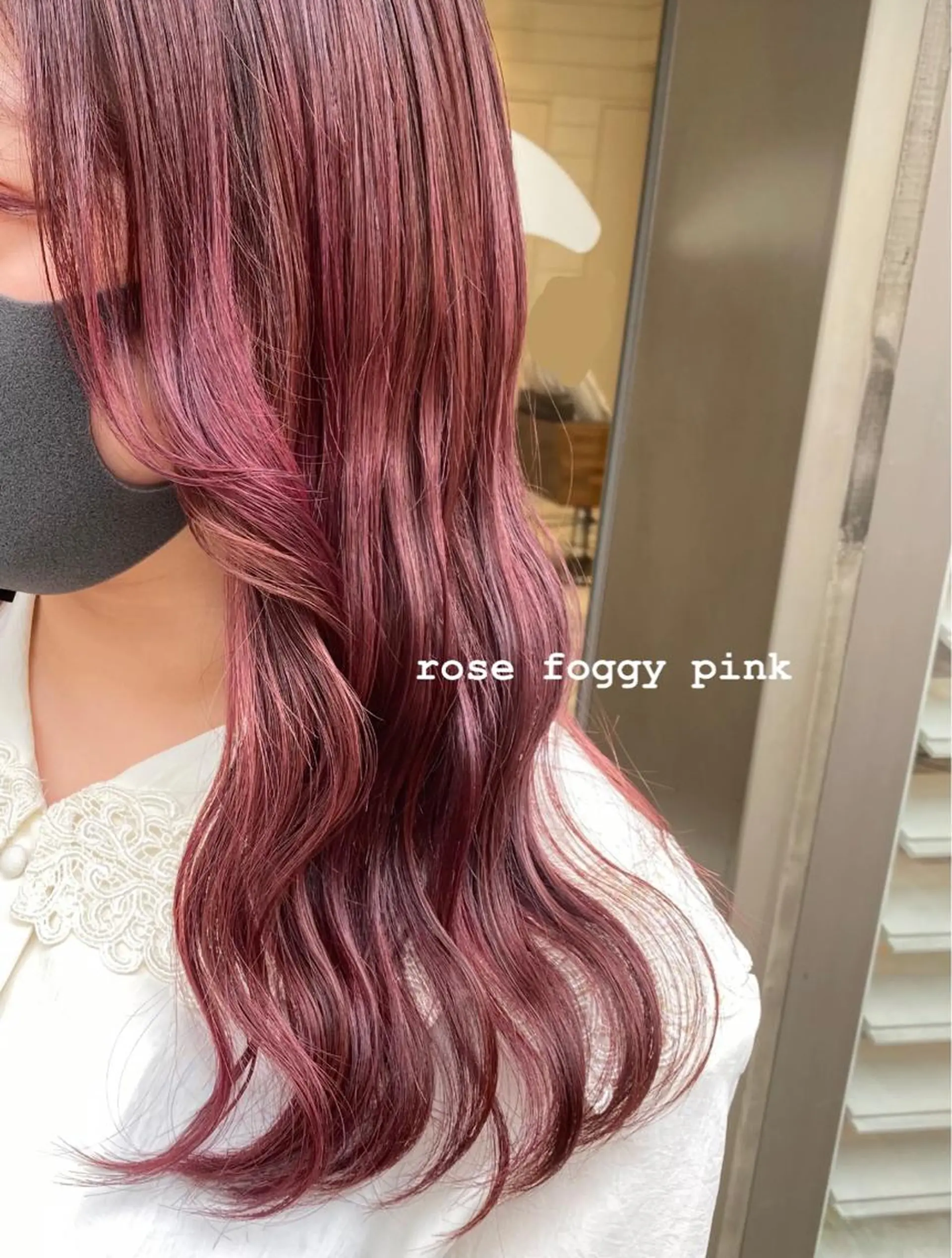 セミロング カラー ピンクカラー ローズカラー シアーピンク carelly 成増店所属・ツカハラ　リリカ 👒柔らかカラー👒のヘアスタイル