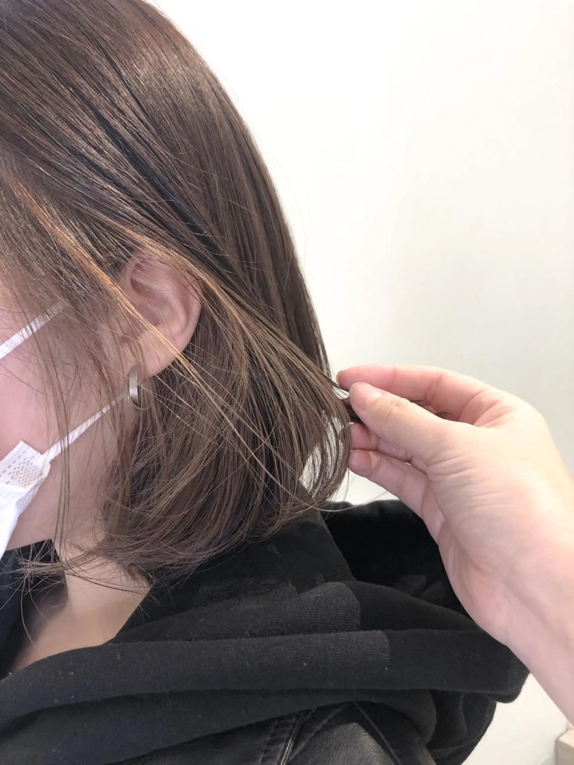 ミディアム カラー ベージュカラー ヘアカラー 綿貫 美香のヘアスタイル