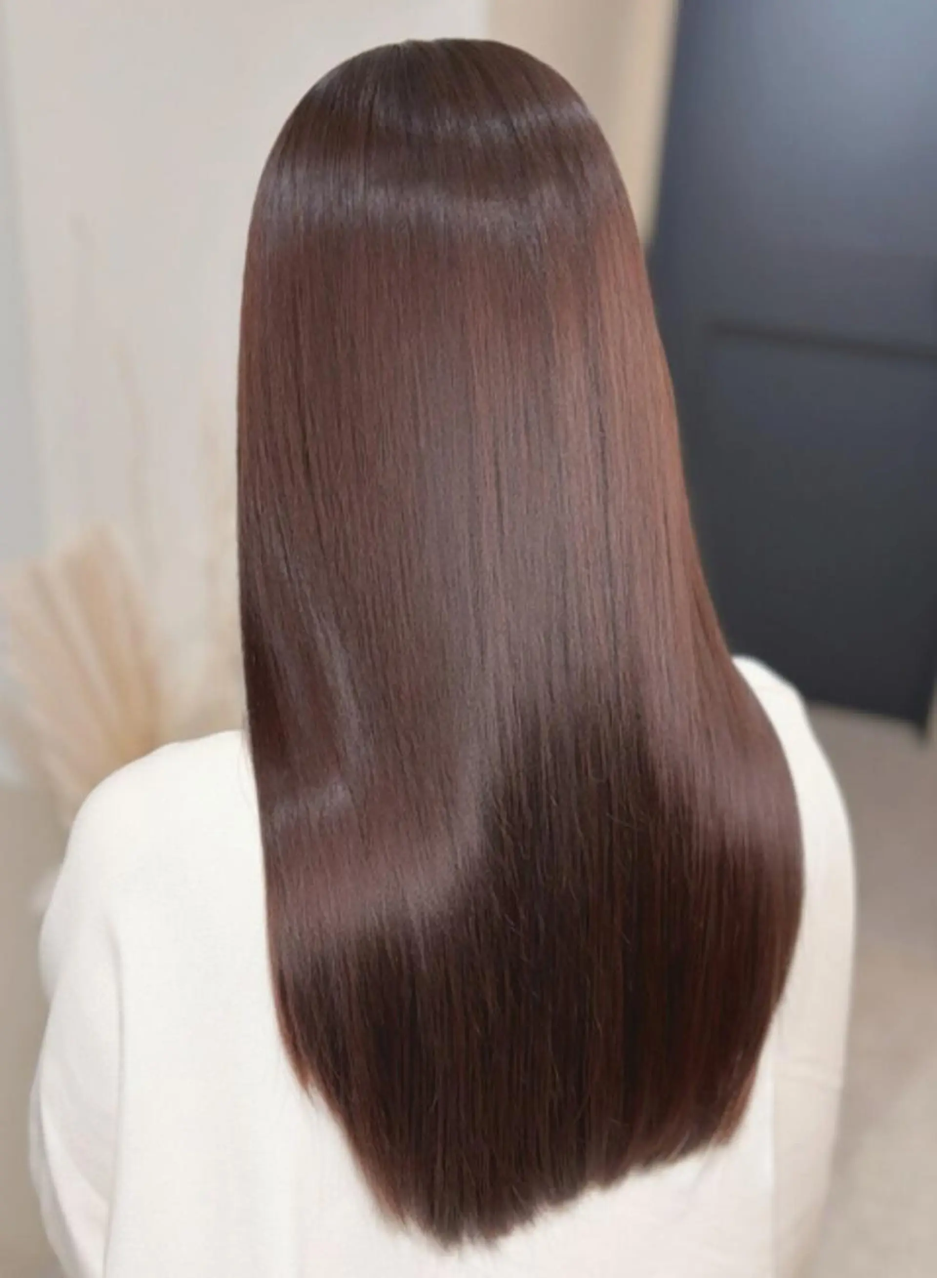 ロング カラー パーマ ヘアカラー 縮毛矯正 ゆい 縮毛矯正/髪質改善のヘアスタイル