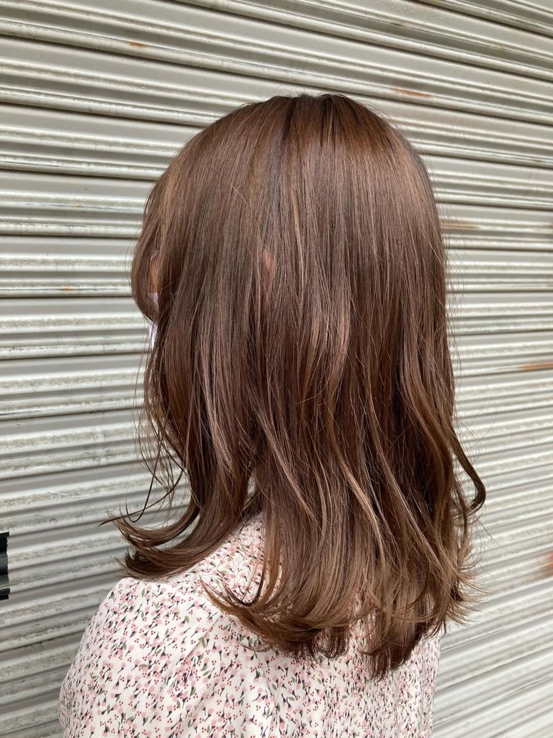 セミロング カラー カット ヘアカラー トリートメント eclat suzumiのヘアスタイル