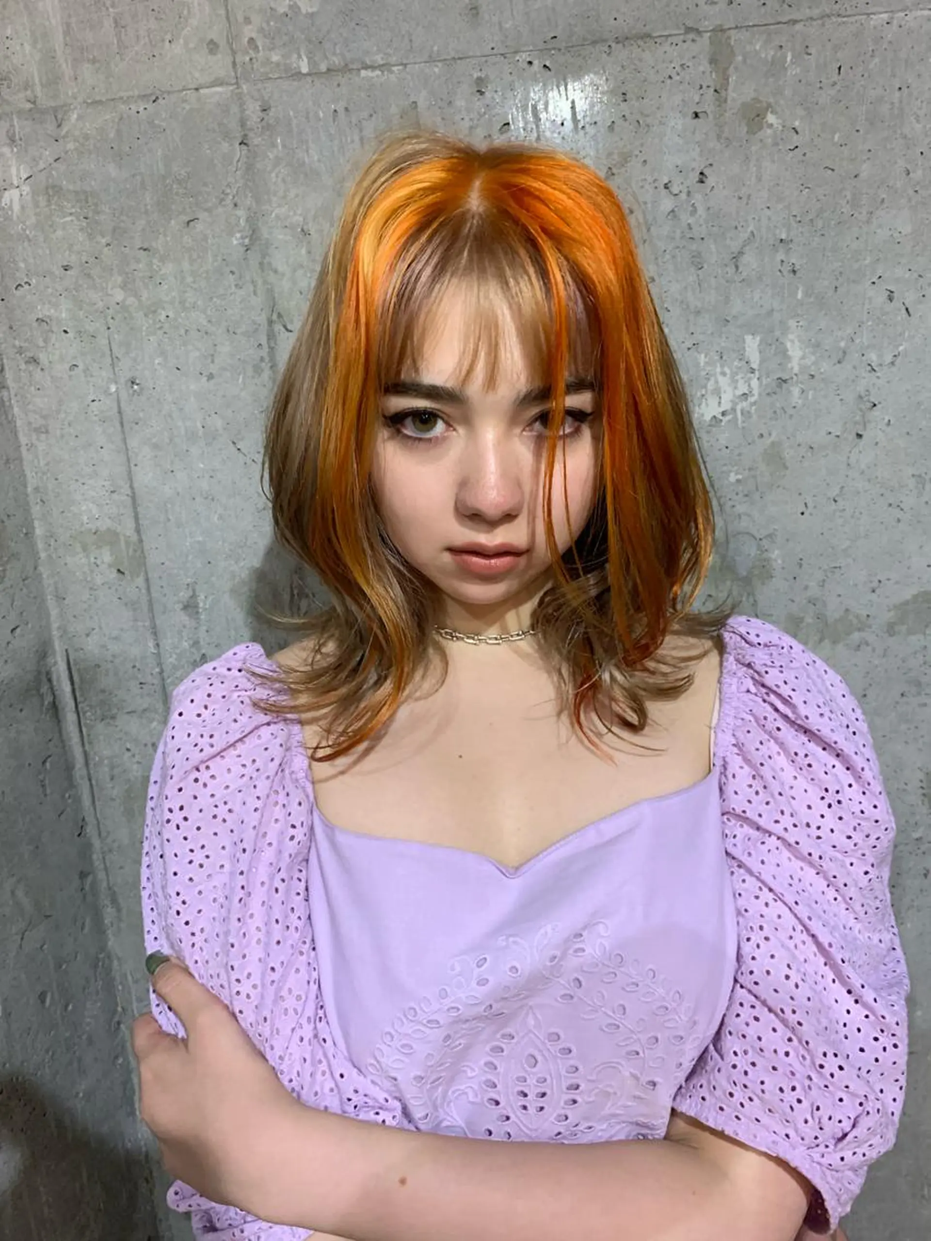 ミディアム ヘアカラー トリートメント 佐藤 純生のヘアスタイル