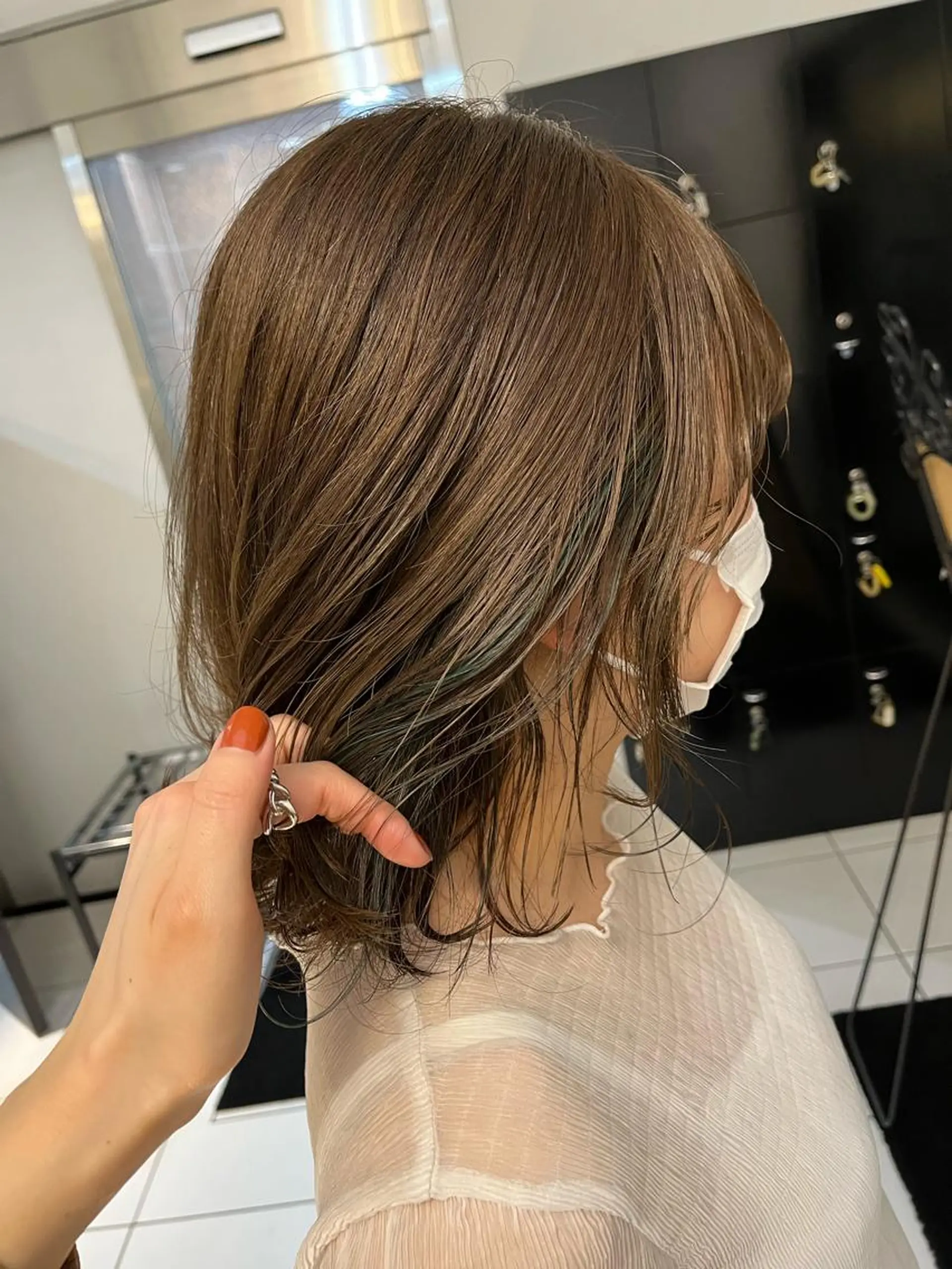 ミディアム カラー ヘアアレンジ channel所属・Natsumi ❤︎のヘアスタイル