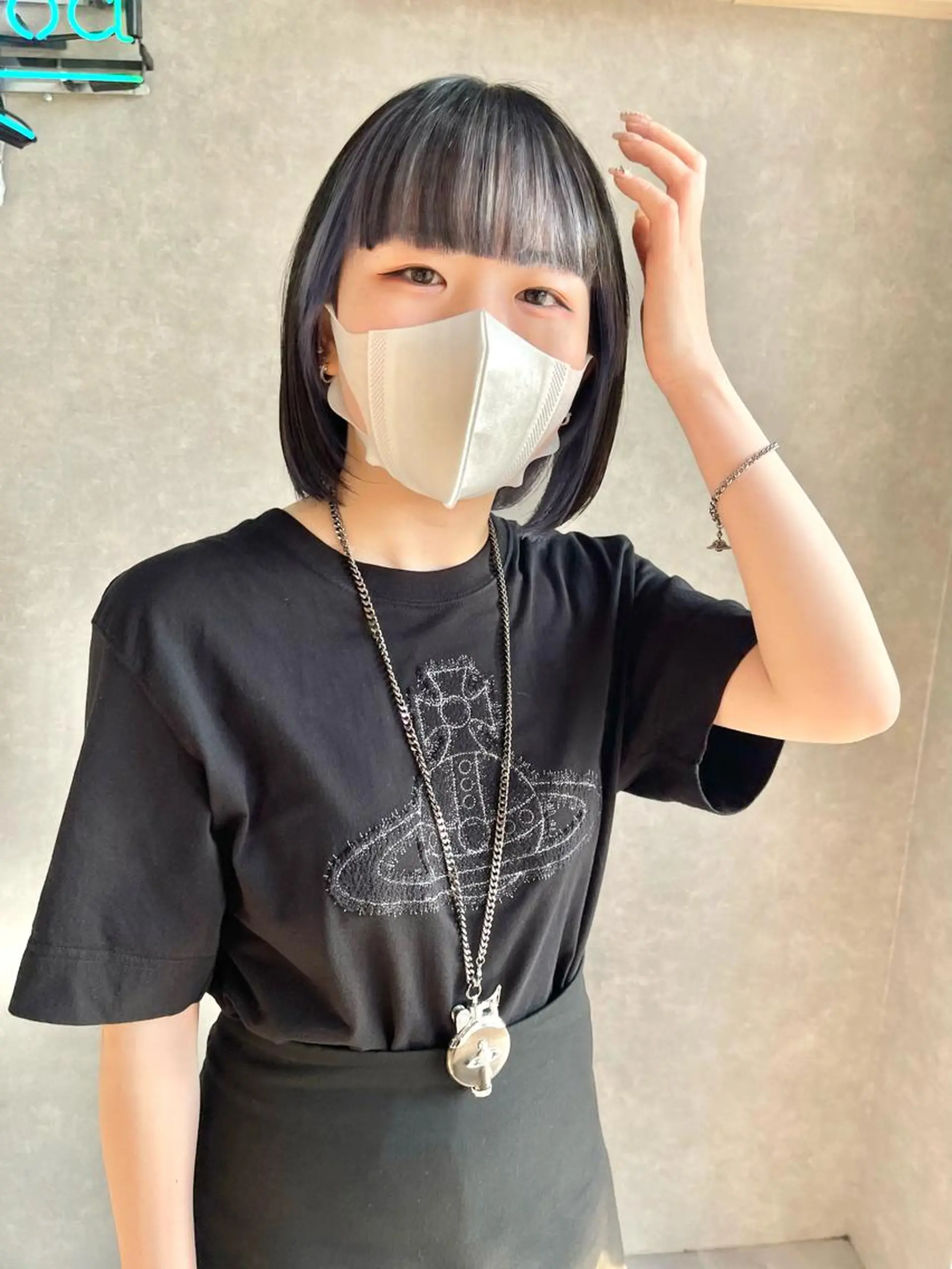 ミディアム カラー カット ヘアカラー トリートメント mood tatemachiのヘアスタイル