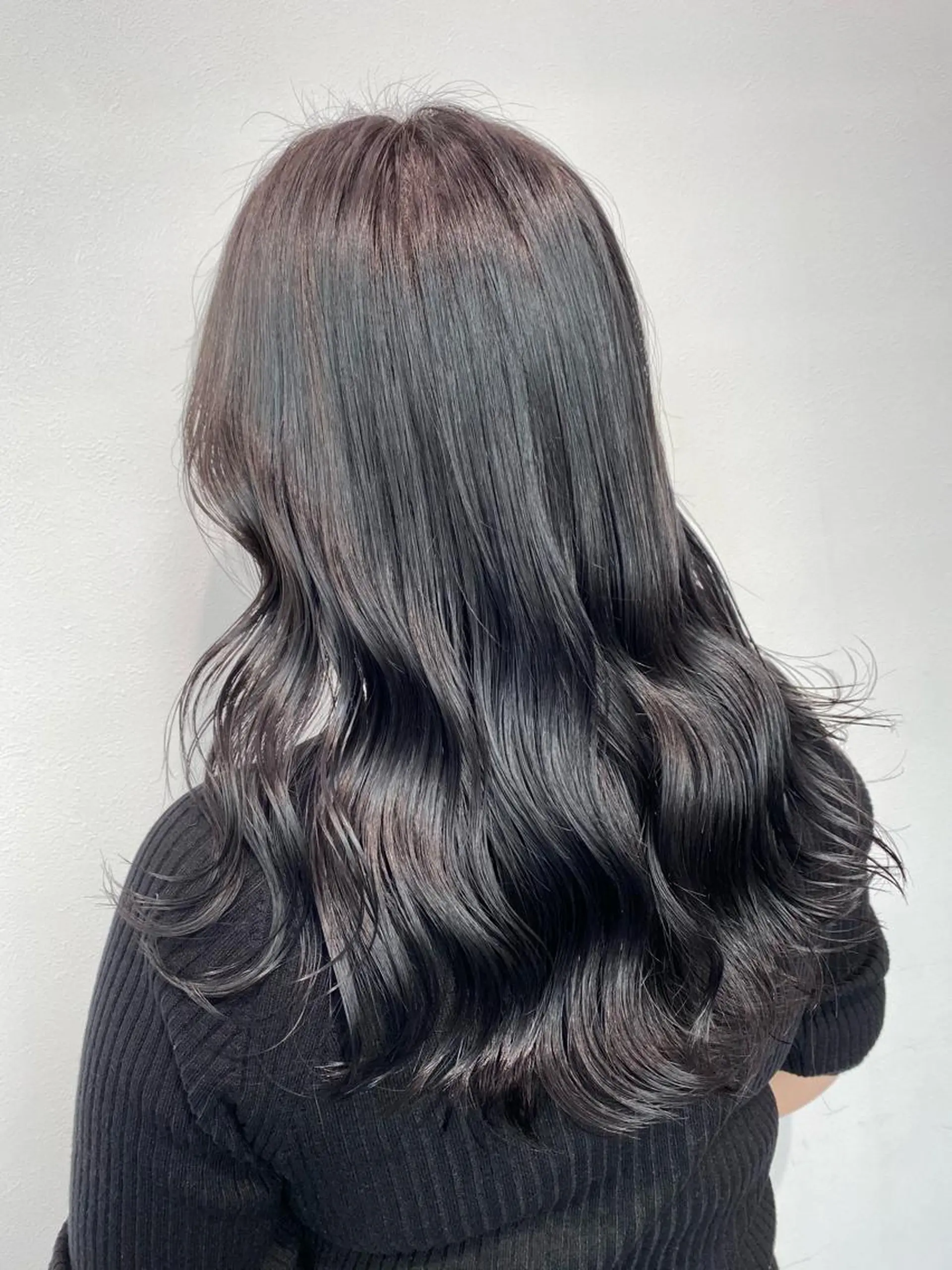 セミロング カラー 髪質改善 韓国風ヘア ヘアカラー トリートメント ヘッドスパ ヘアセット 透明感/グレージュ/ ミルクティー/ユウトのヘアスタイル