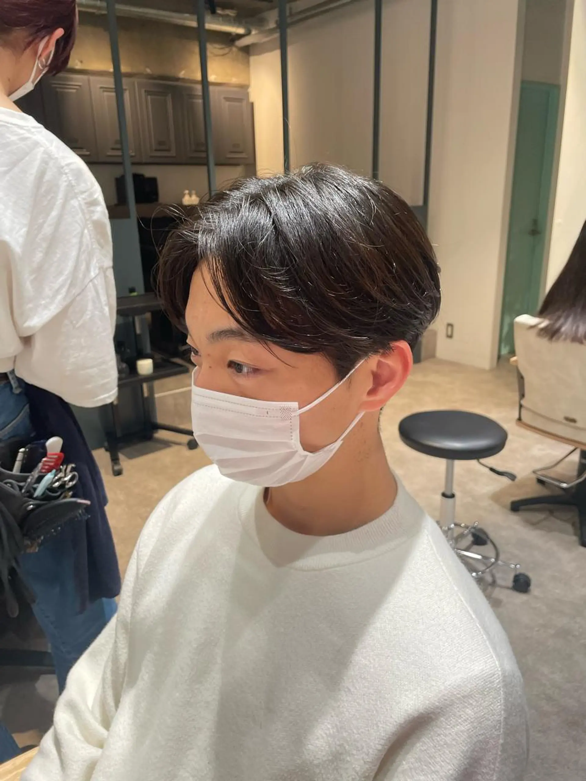 ショート メンズ センターパート OAK所属・個性派ネイル シノのネイルデザイン