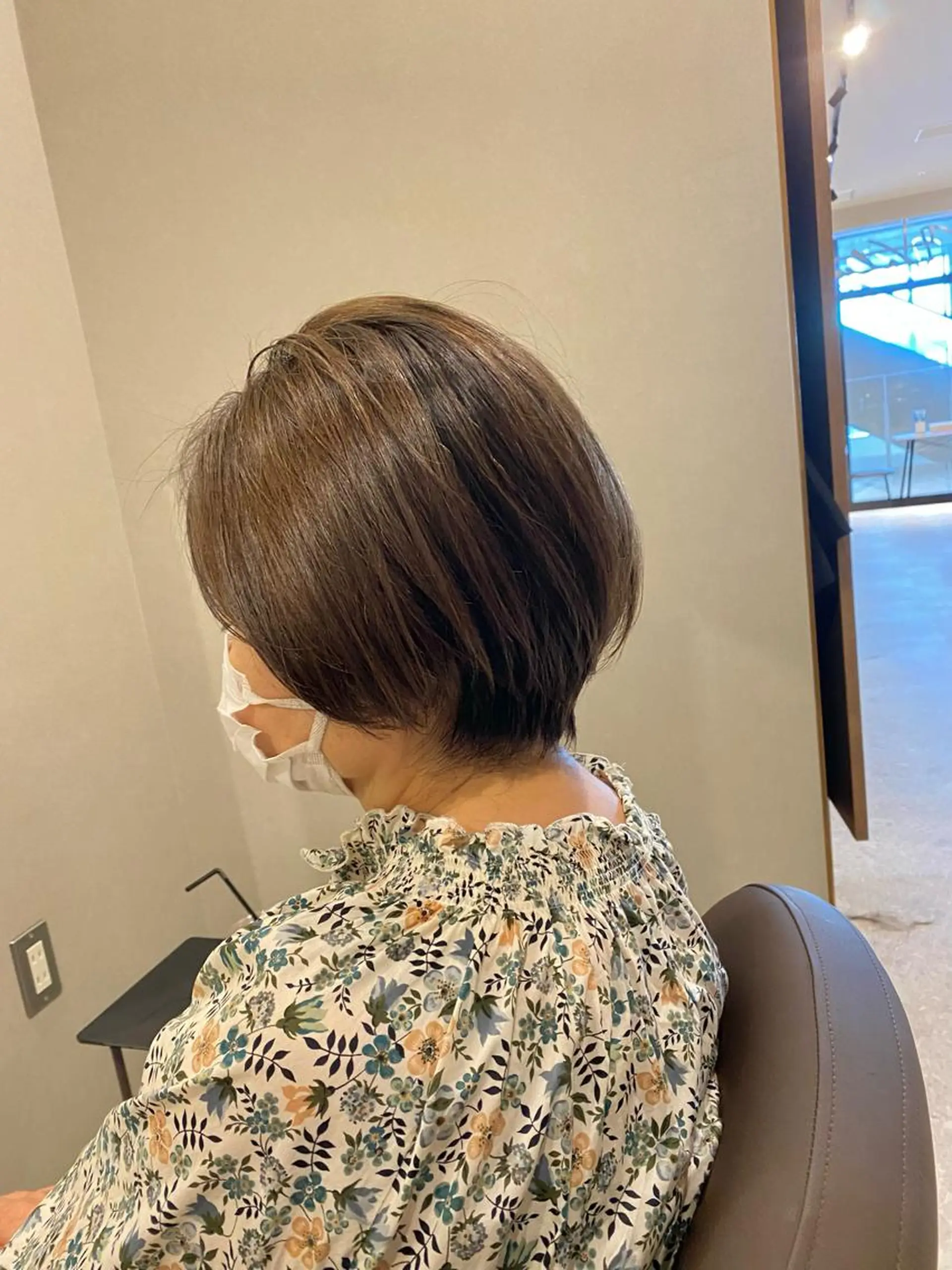 ショート カラー くびれヘア ショートヘア カット ヘアカラー トリートメント Forest. -髪質改善-のヘアスタイル