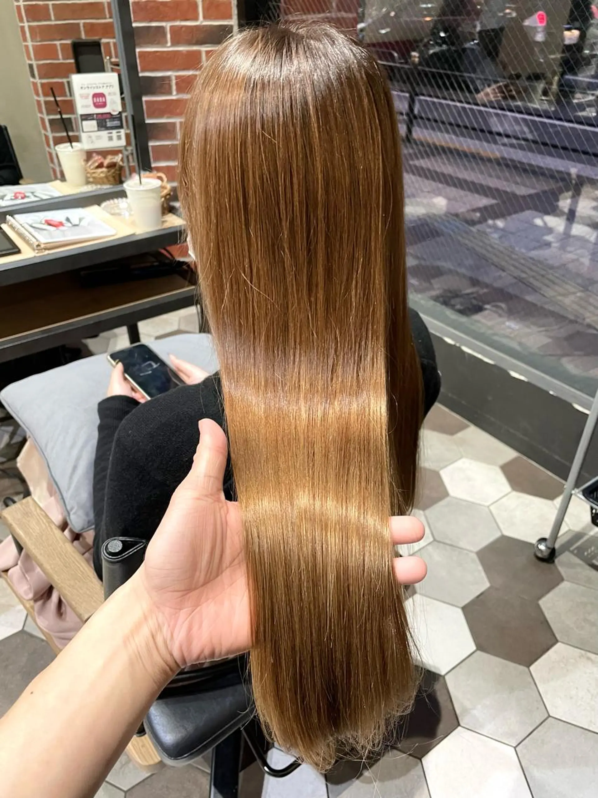 ロング 髪質改善 縮毛矯正 カット 縮毛矯正 トリートメント 縞田 健一のヘアスタイル