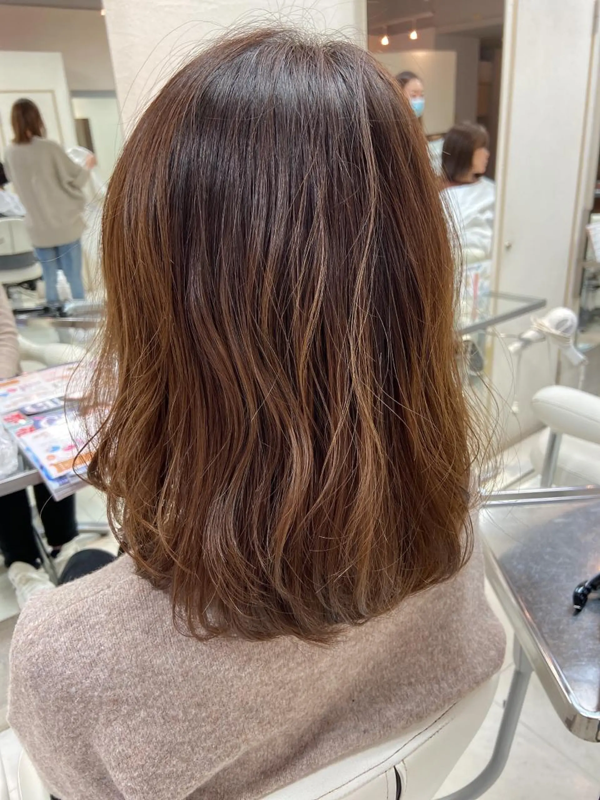 ミディアム カット トリートメント 菊地 美憂のヘアスタイル