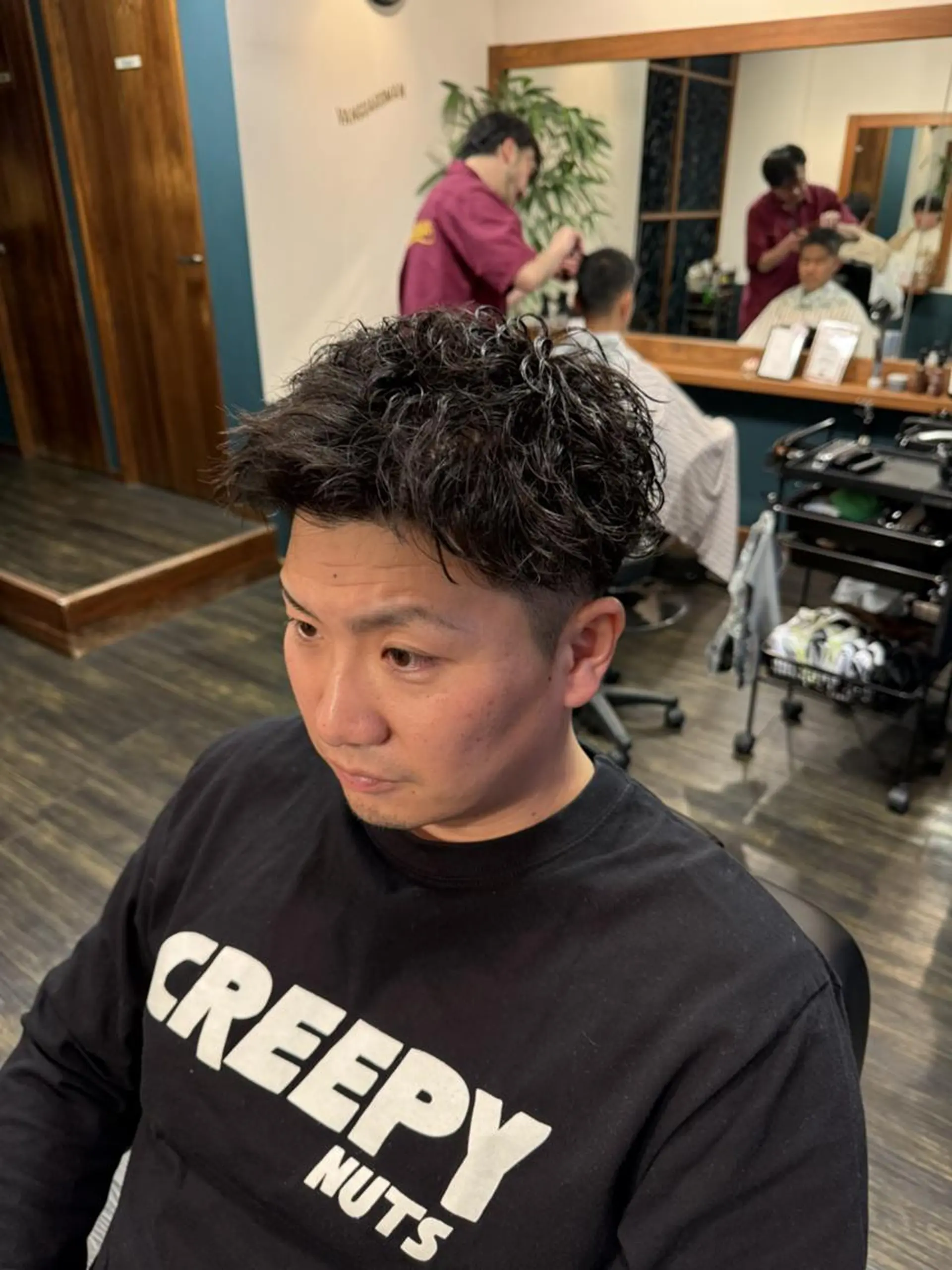 メンズ カット パーマ ヘッドスパ 早稲田/メンズ専門 /フェード/葛西裕季のヘアスタイル