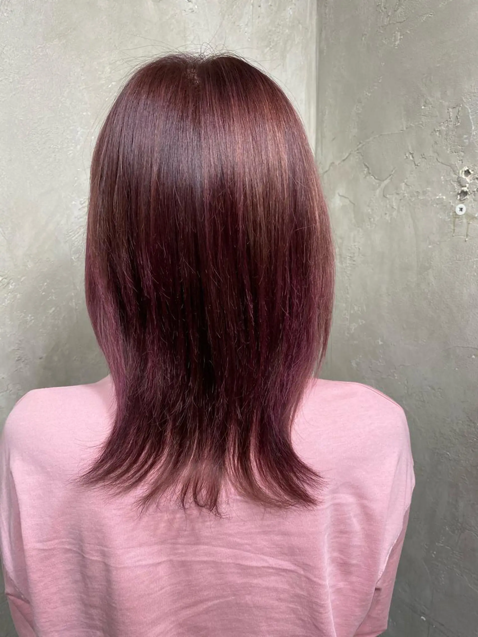 セミロング カラー ハイトーンカラー 🦋yuri🦋のヘアスタイル