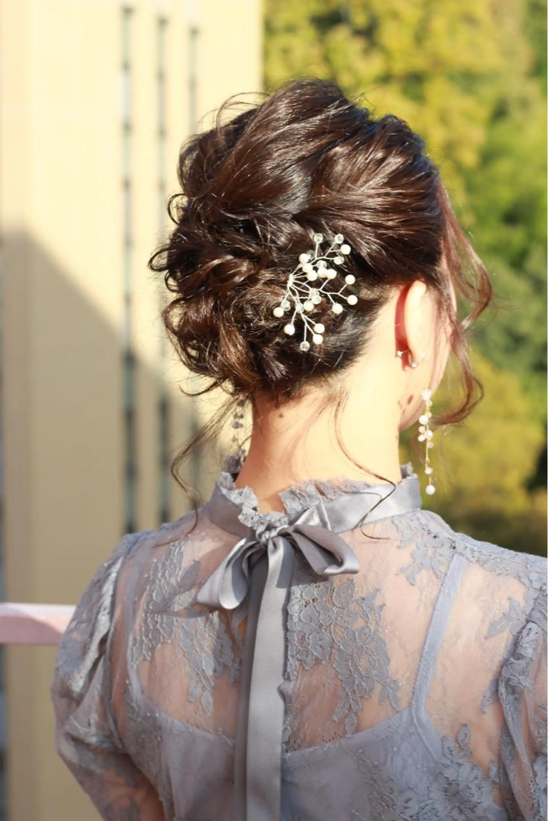 ミディアム ヘアアレンジ ヘアセット Viage （ビアージュ）のヘアスタイル