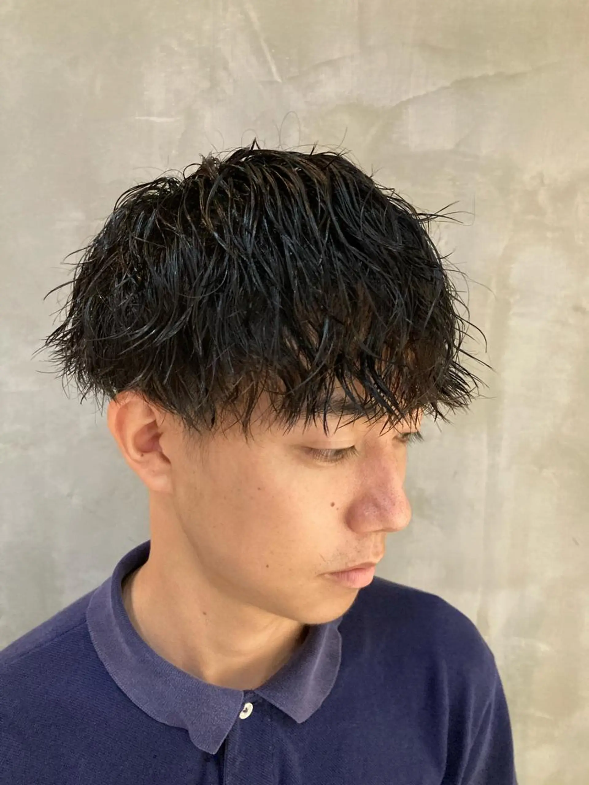 ショート パーマ メンズ メンズパーマ ツイストスパイラルパーマ スパイラルパーマ 波巻きスパイラルパー マ/シャドウパーマ駿のヘアスタイル