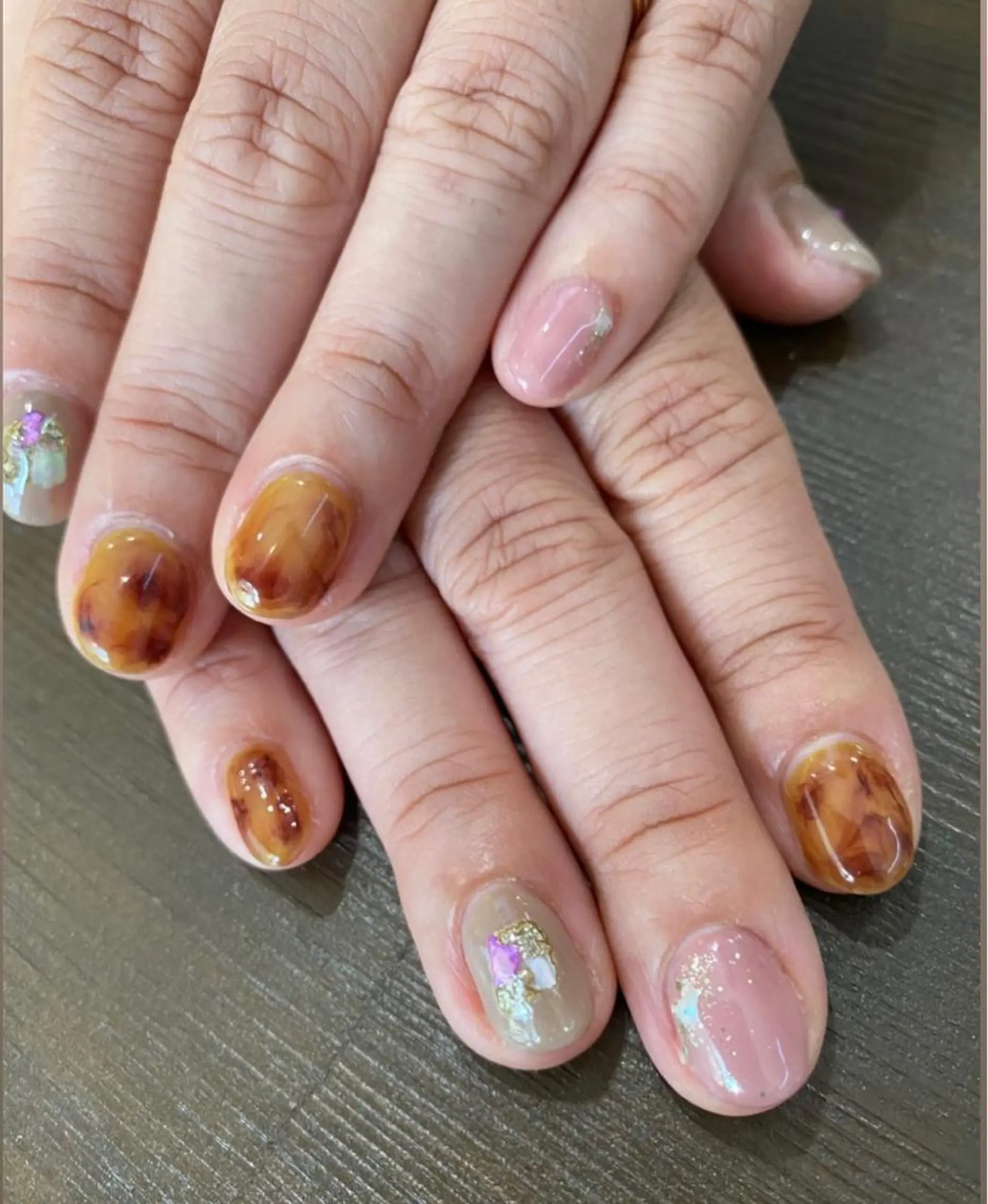 ショート ハンドネイル cattleya nailのネイルデザイン