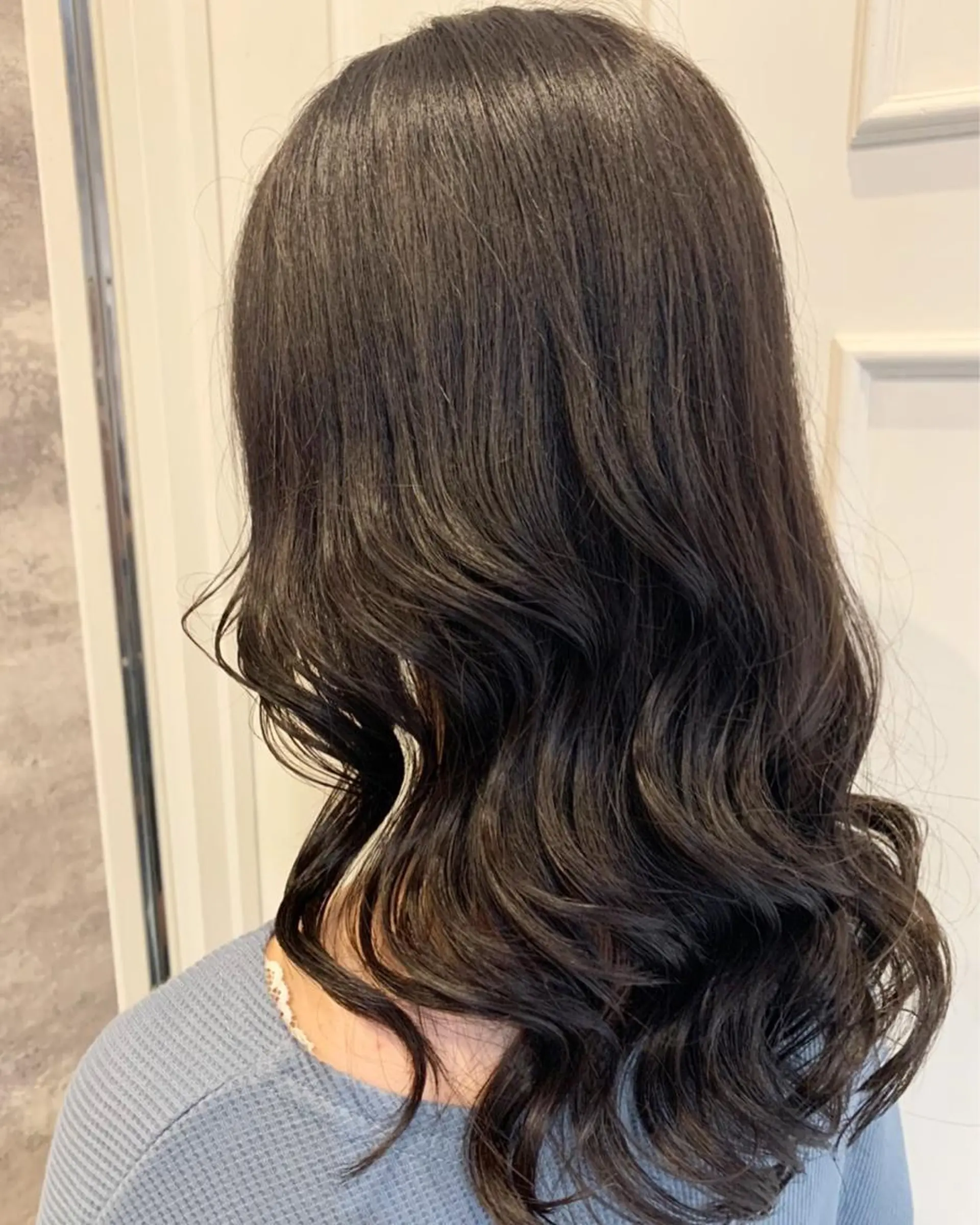 セミロング カラー アッシュ アッシュグレー 🫟Blanco🫟 Color&Careのヘアスタイル