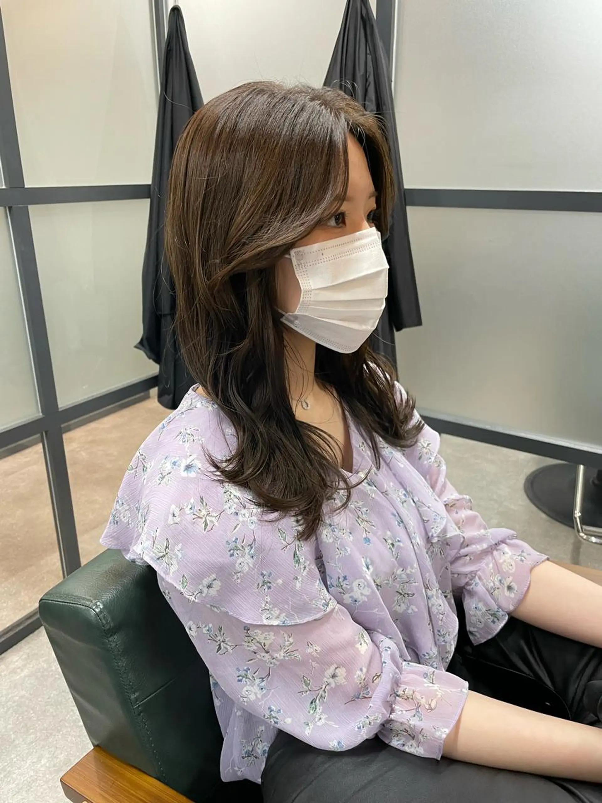 ミディアム カラー カット ヘアカラー トリートメント S.BROOM なんばTAKUYAのヘアスタイル