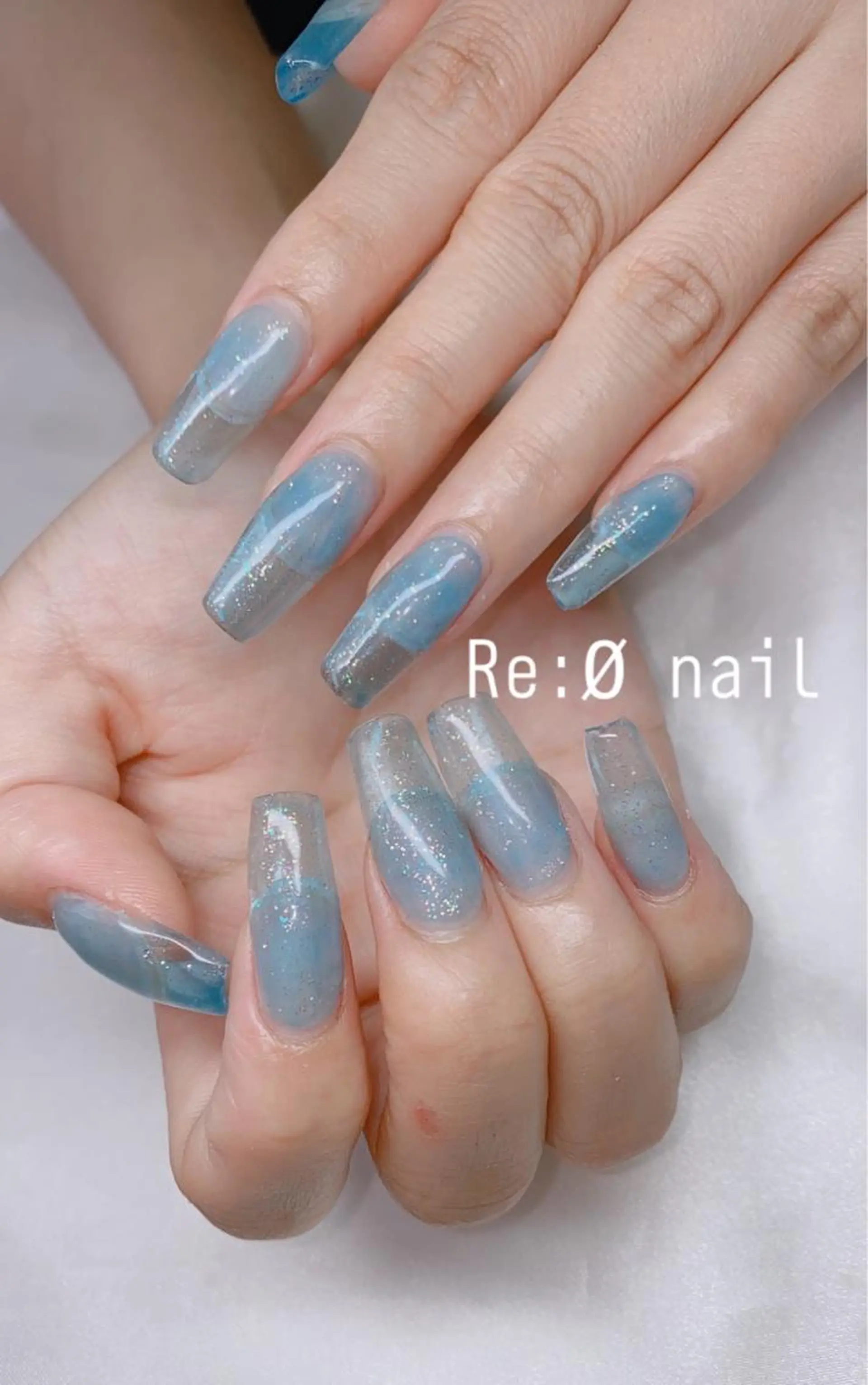 ネイル ワンカラーネイル スカルプネイル ハンドネイル Re:Ø nail 🩵TSUJIのネイルデザイン