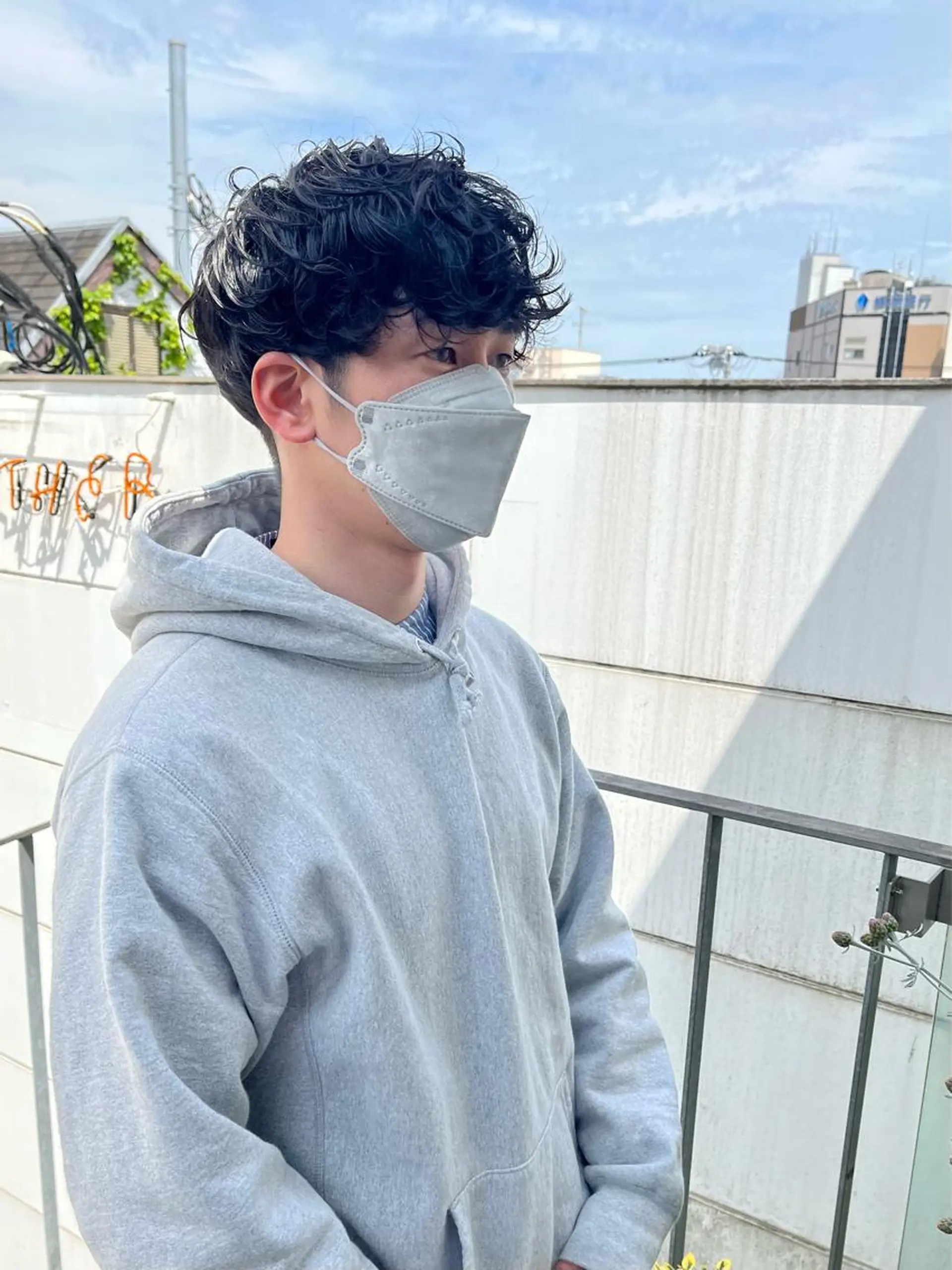 ショート パーマ メンズ カット パーマ トリートメント うるツヤハイトーン✨ /西川郁巳のヘアスタイル