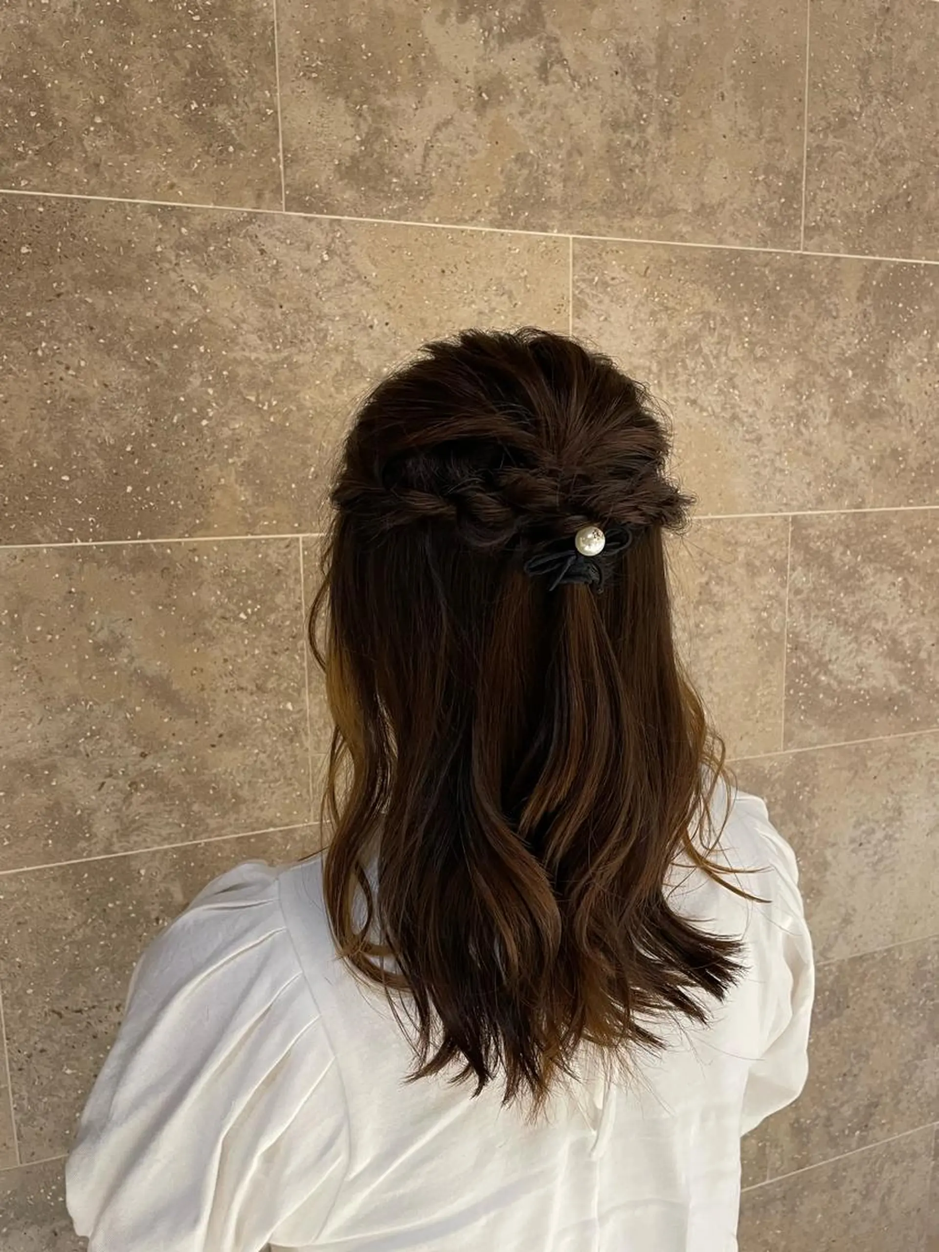 ミディアム 韓国ヘア/顔周り ヘアセット/加藤優里のヘアスタイル