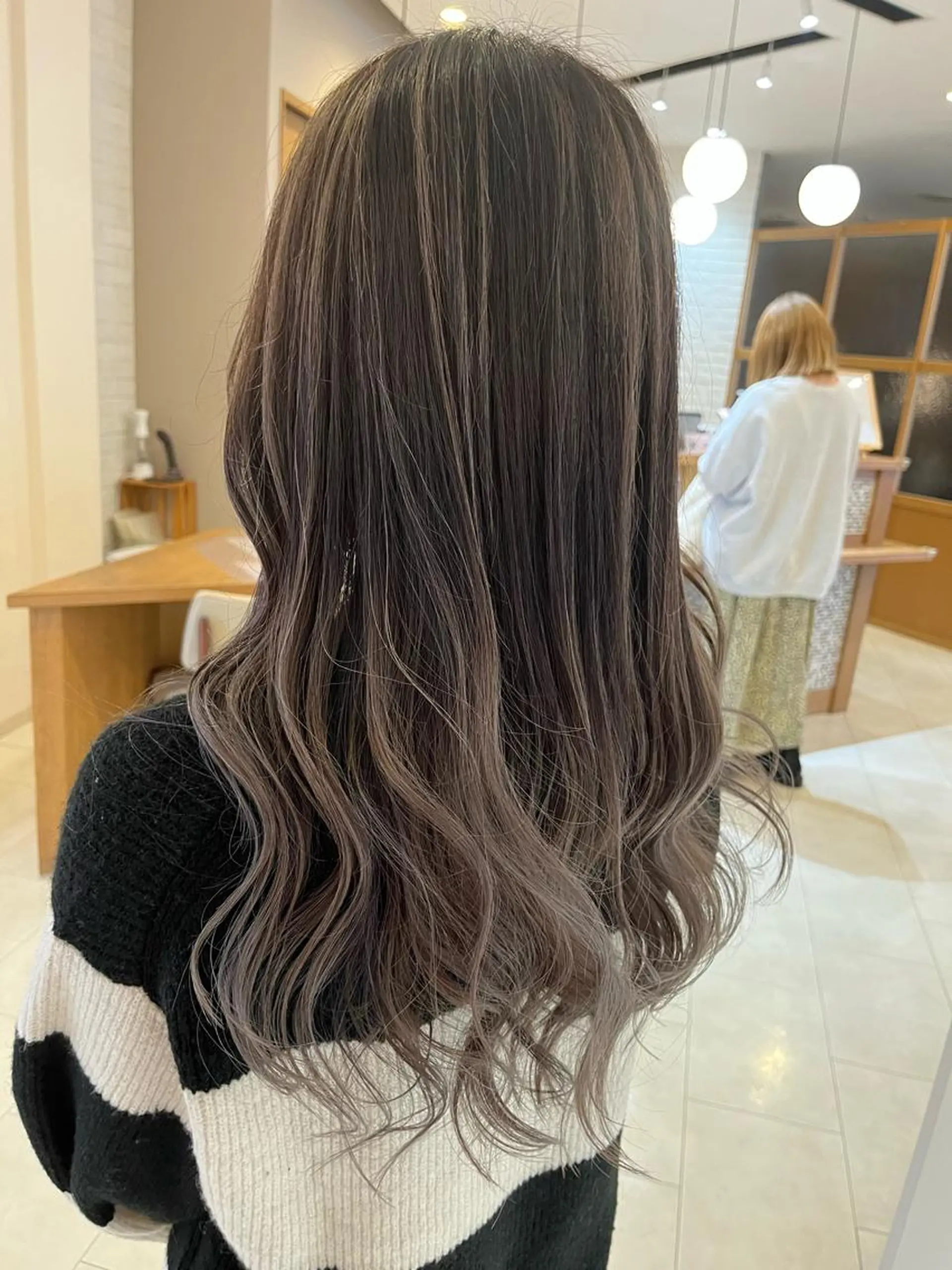 ロング カラー ヘアカラー Chere rosso所属・✨頭身浴無料 -chere-金剛店のヘアスタイル