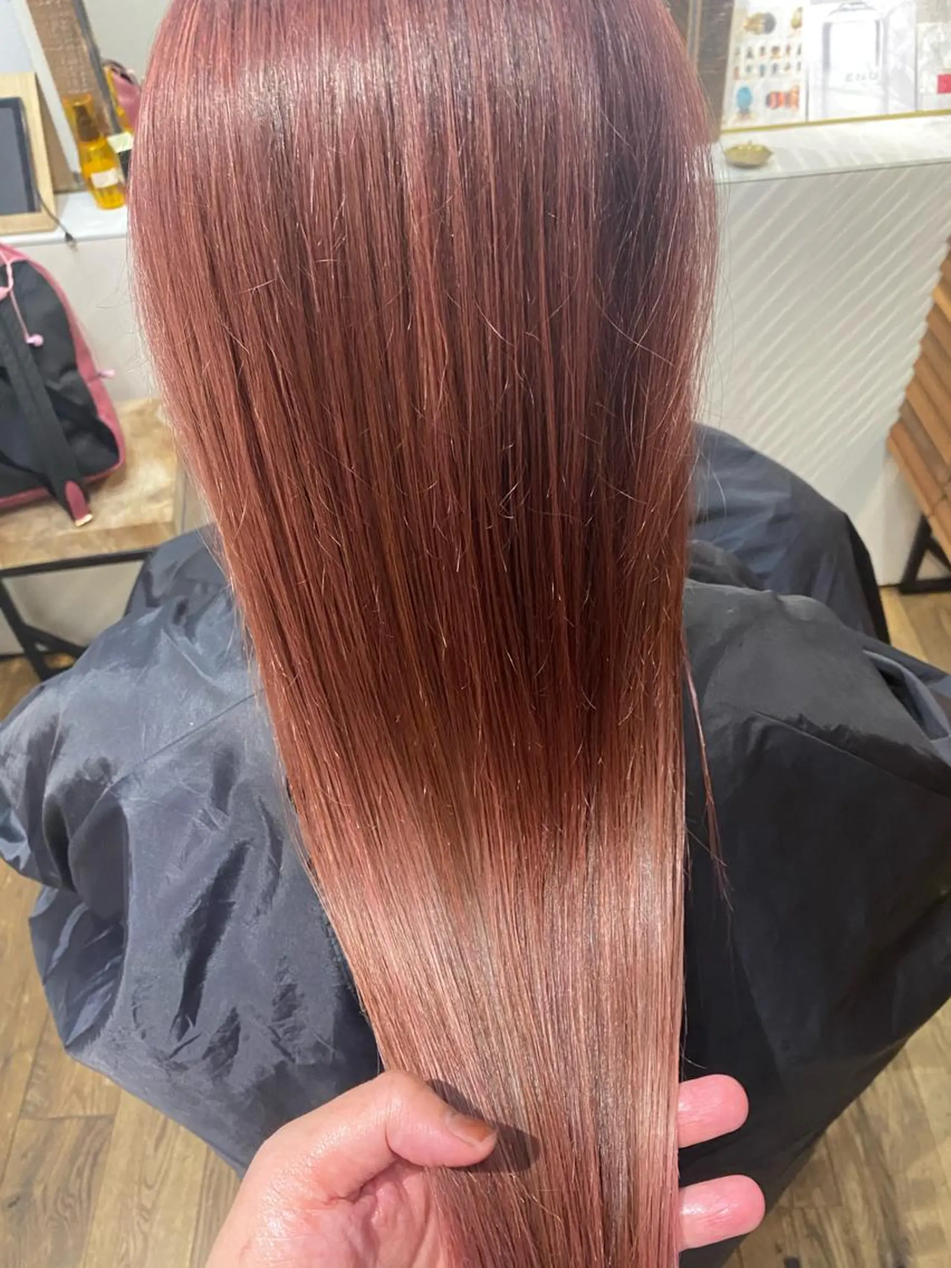 ロング カラー 髪質改善 トリートメント トリートメント 艶髪カラー&ウルフ フルカワ ヒロズミのヘアスタイル