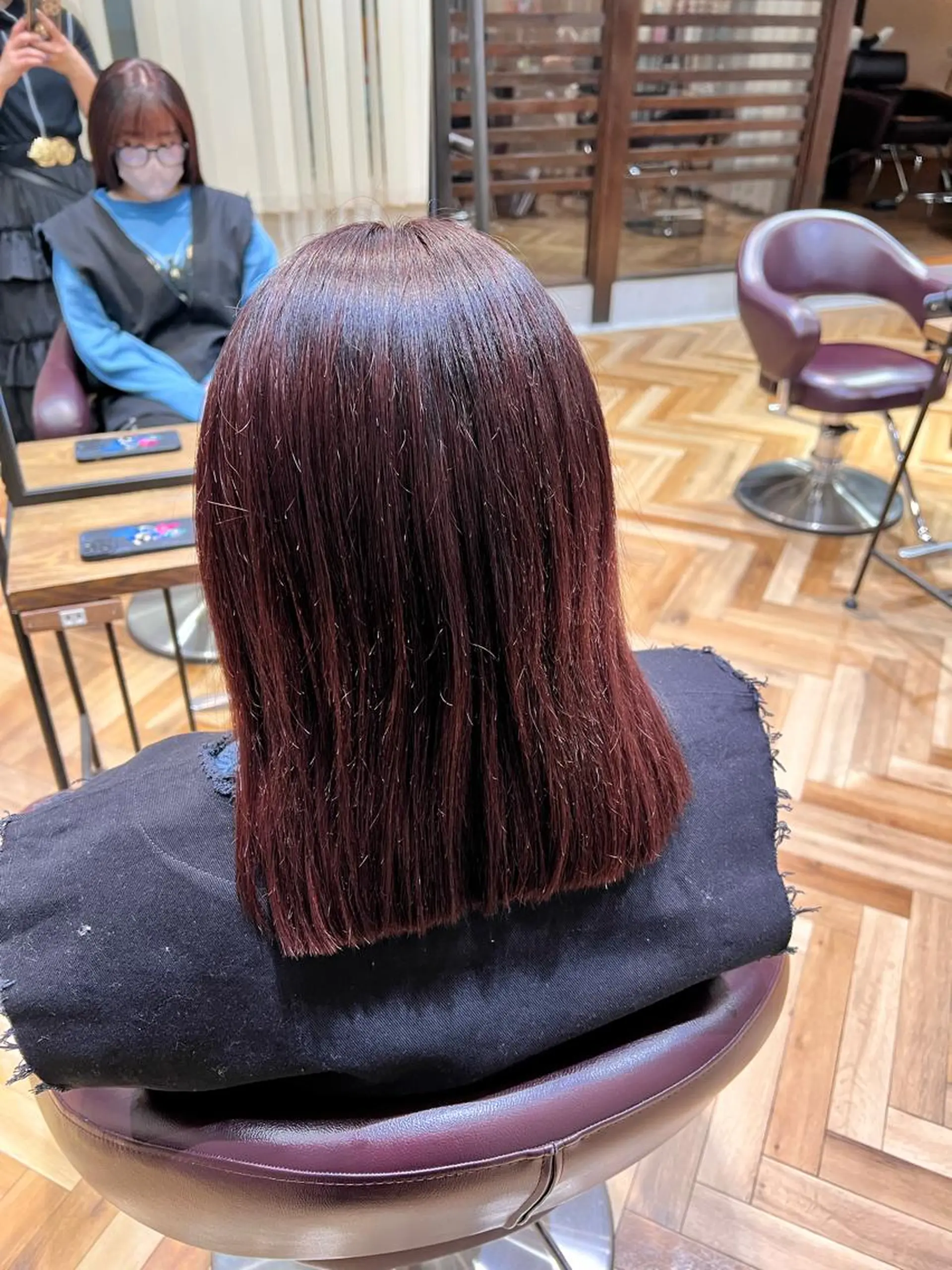 ミディアム カラー ヘアカラー トリートメント 🌞レイヤー×カラー 前川那津美🌞のヘアスタイル