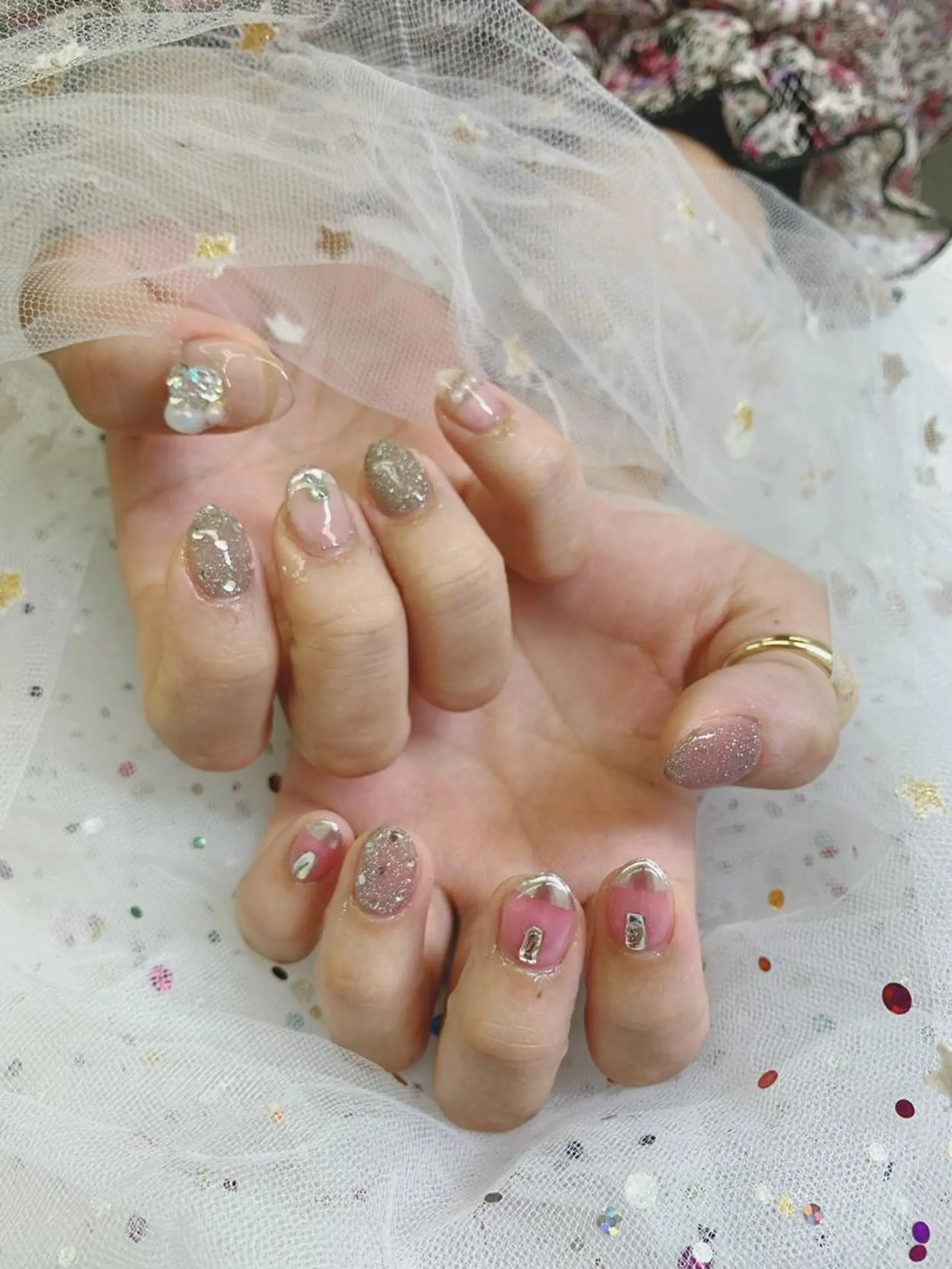 ネイル 🦋ネイルサロン ブラン🌈ゆりのネイルデザイン