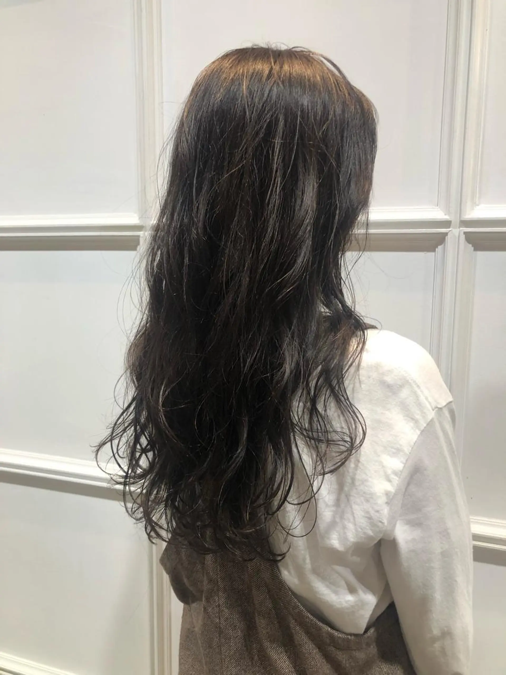 ロング カラー パーマ マンツーマン／韓国 ヘア‎Amiのヘアスタイル