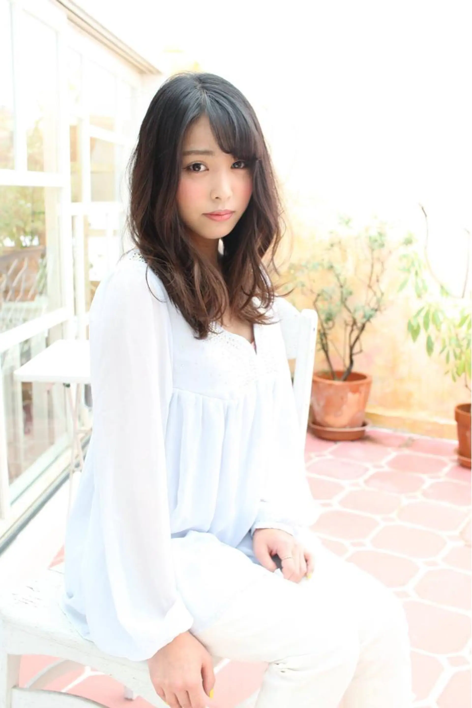 セミロング カラー 縮毛矯正⭐️ TAKAHIROのヘアスタイル