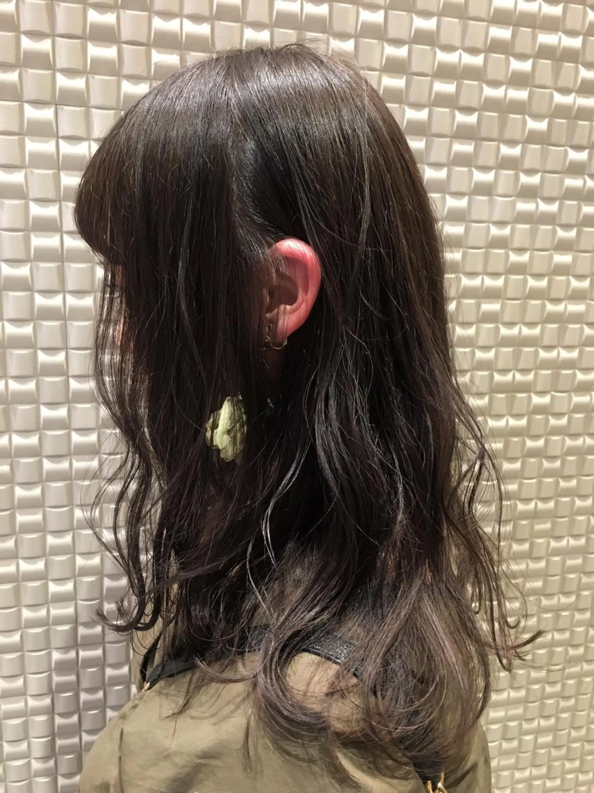 セミロング カラー 透明感カラー グレージュ scene.池袋所属・scene. haraのヘアスタイル