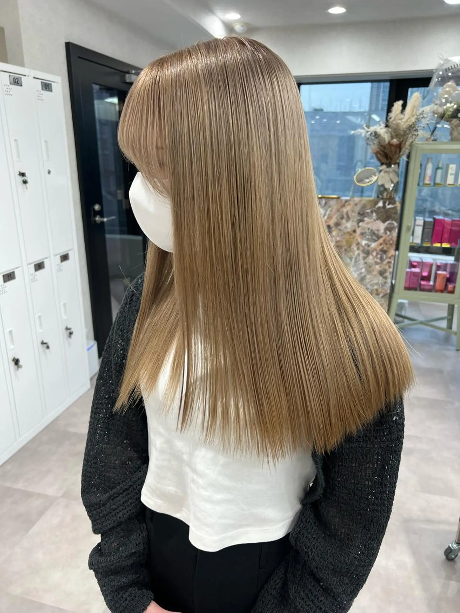 セミロング カラー ヘアカラー 🩶💜寒色カラー/ ゆずほのヘアスタイル