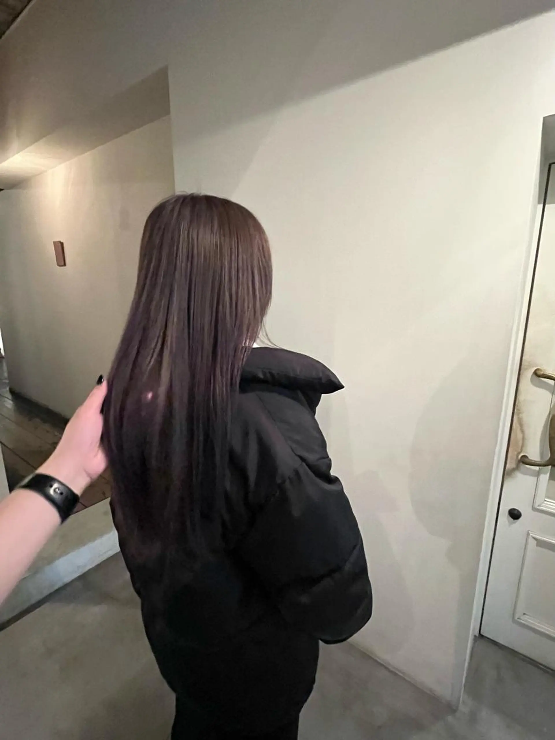 セミロング カラー ベージュカラー ブリーチ 透明感カラー グレージュ ヘアカラー トリートメント 前川 華恋 / room3のヘアスタイル