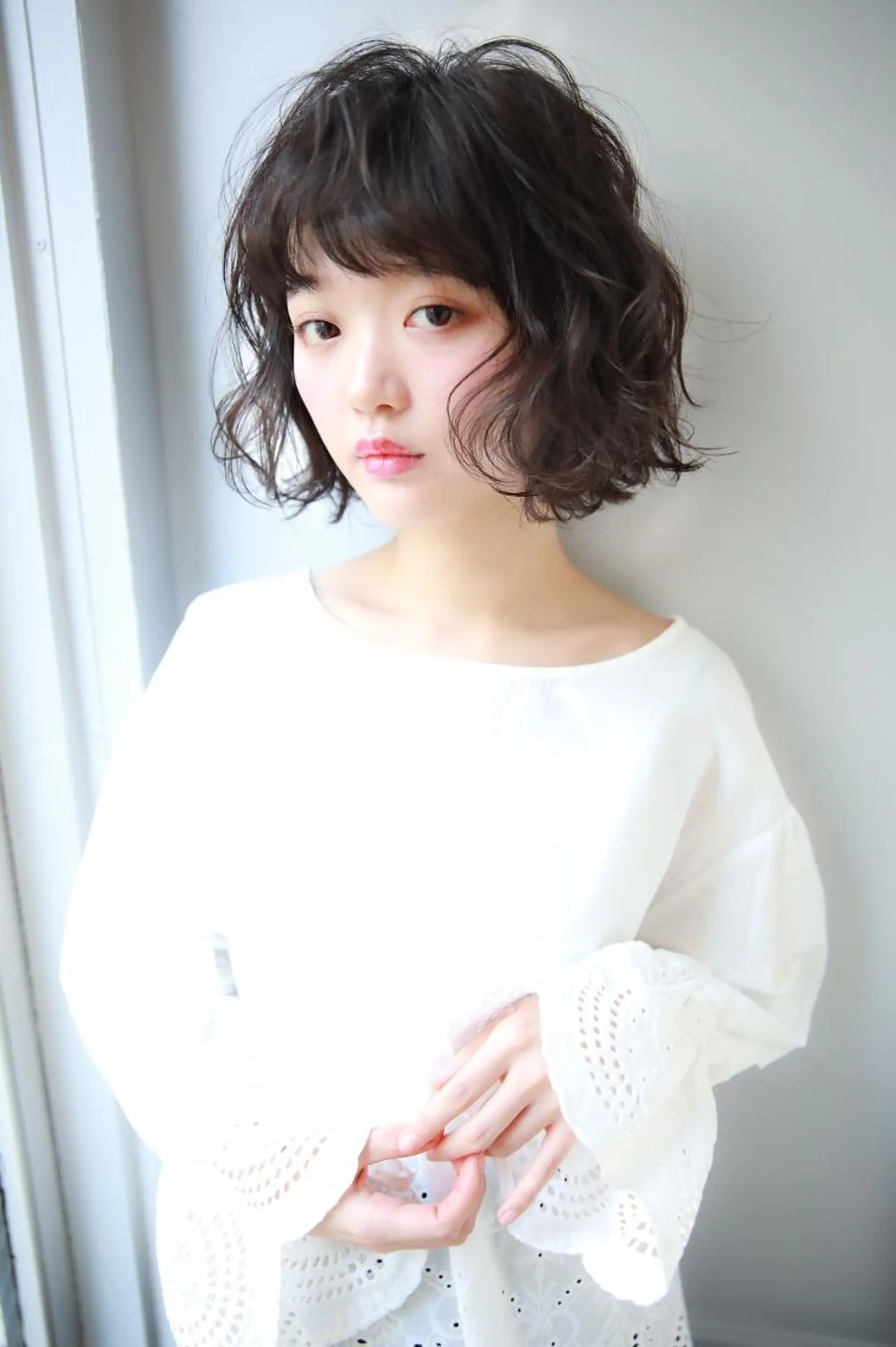ミディアム カラー パーマ 山下 直人のヘアスタイル