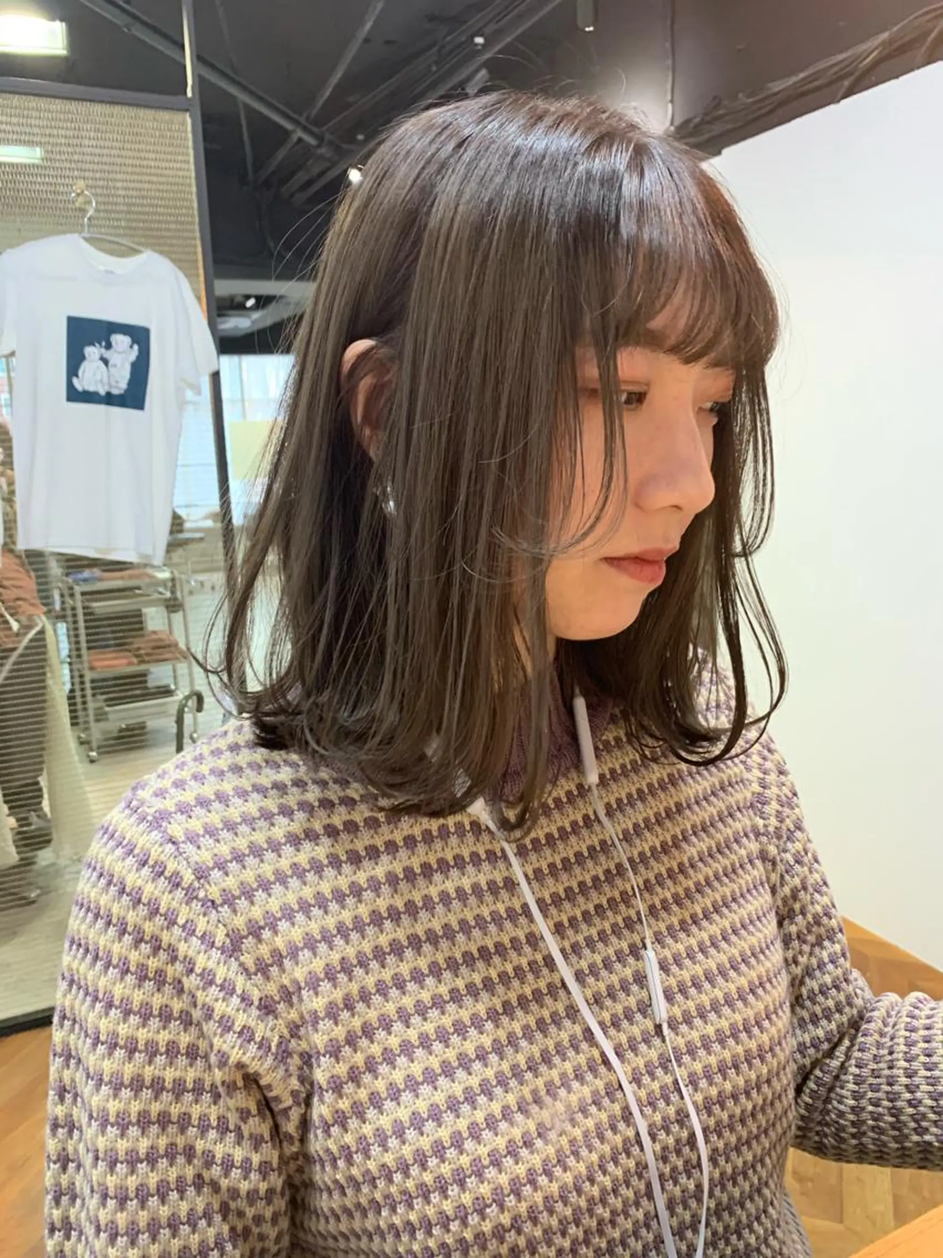 ミディアム カラー カット ヘアカラー トリートメント 🍃柔らかヘアー田中 瑞希🍃のヘアスタイル