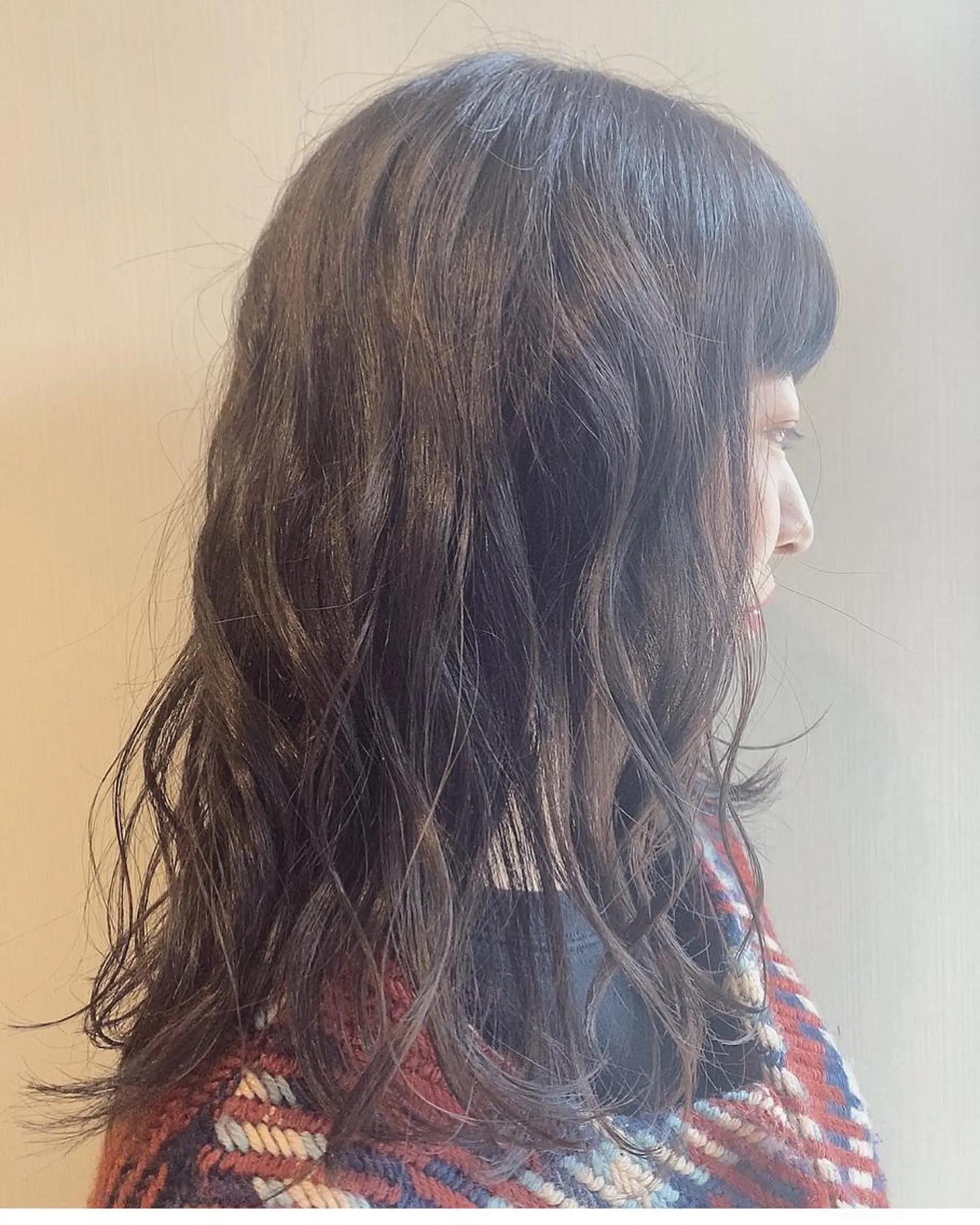 セミロング 六本松航空所属・金原 愛珠のヘアスタイル