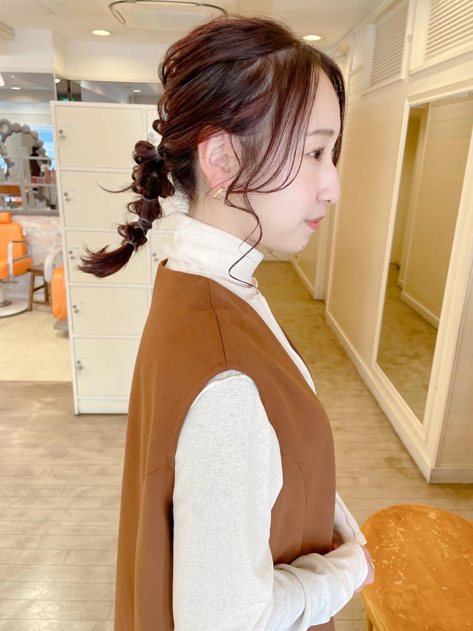 ミディアム ピンクブラウン カット ヘアカラー 【ボブ/個室サロン】 癒し空間mimuraのヘアスタイル