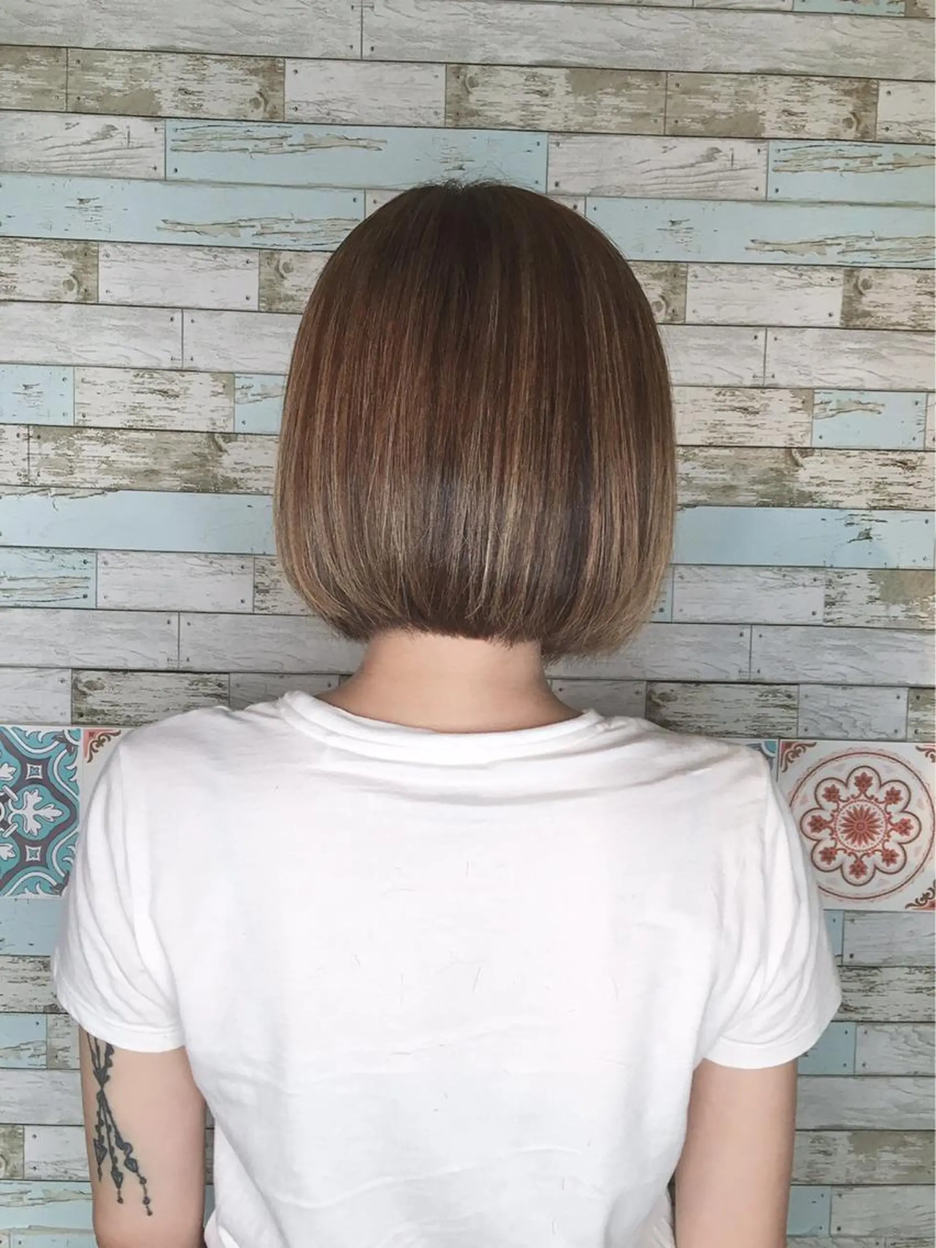 ショート カラー ハイライトカラー ハイライト ショートヘア LUCIs↨所属・ルーキス やまざきのヘアスタイル