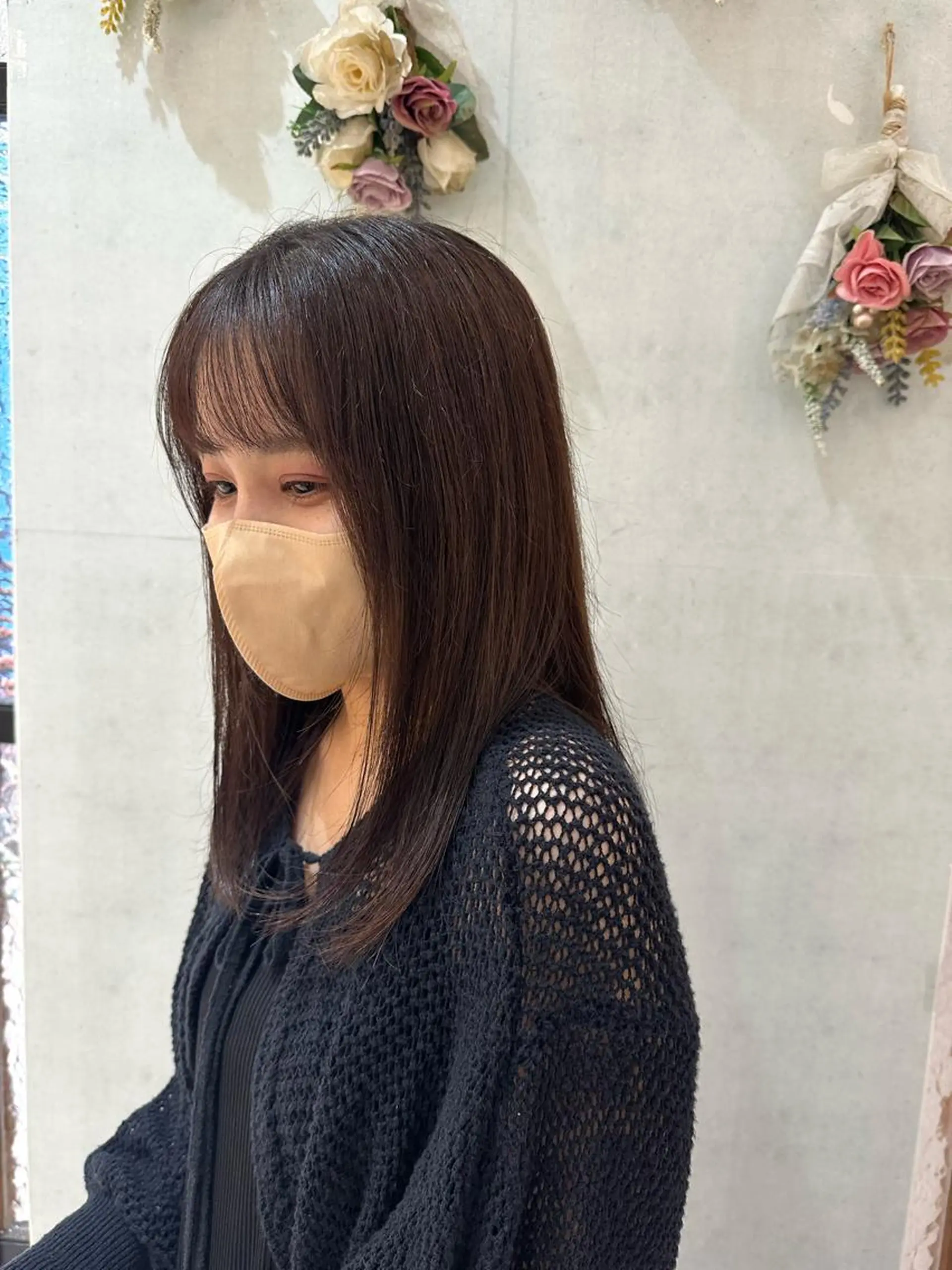 ミディアム 透明感ワンカラー 🎀髪質改善/AOのヘアスタイル