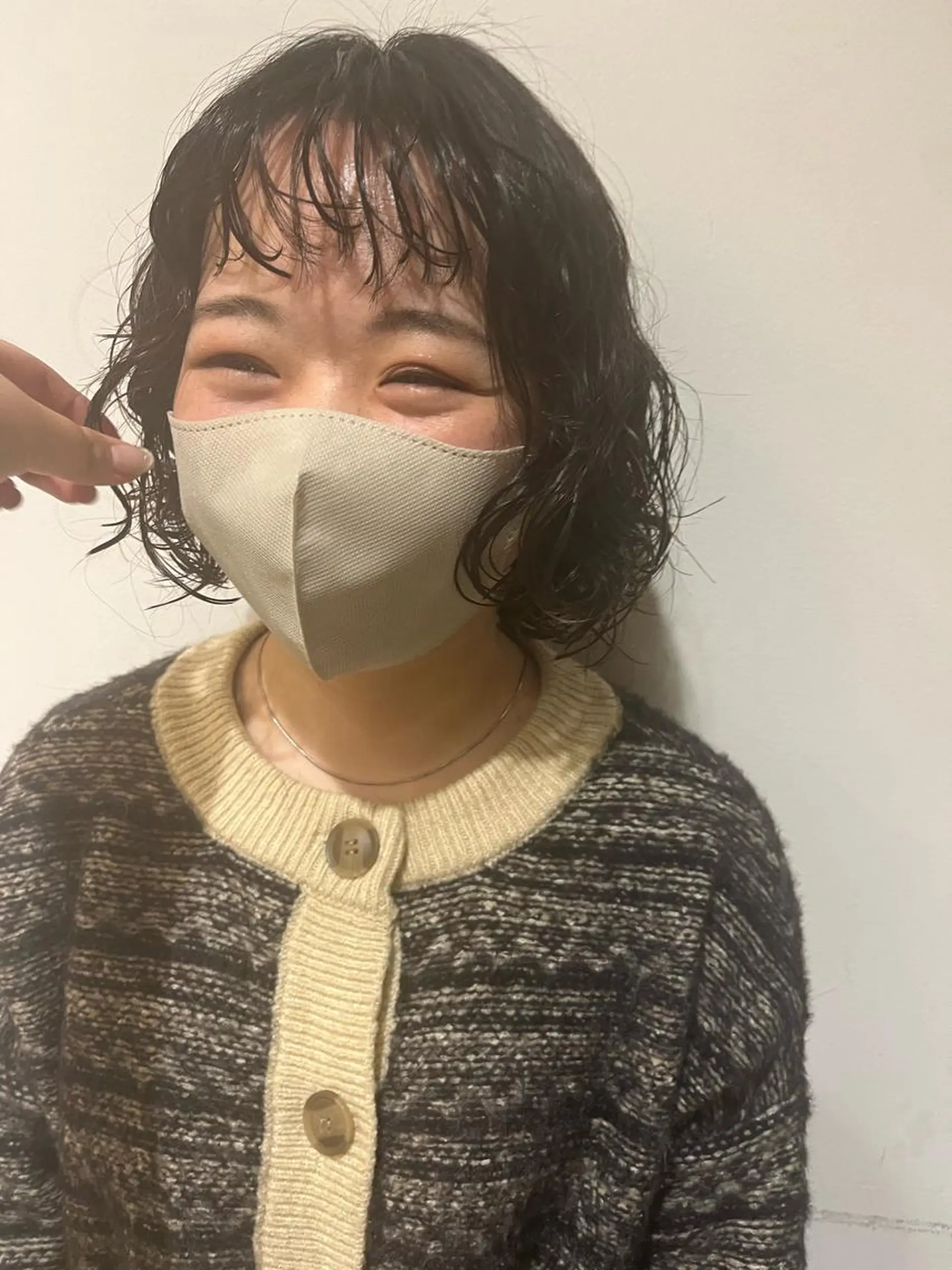 ショート オン眉 西崎 満里奈のヘアスタイル