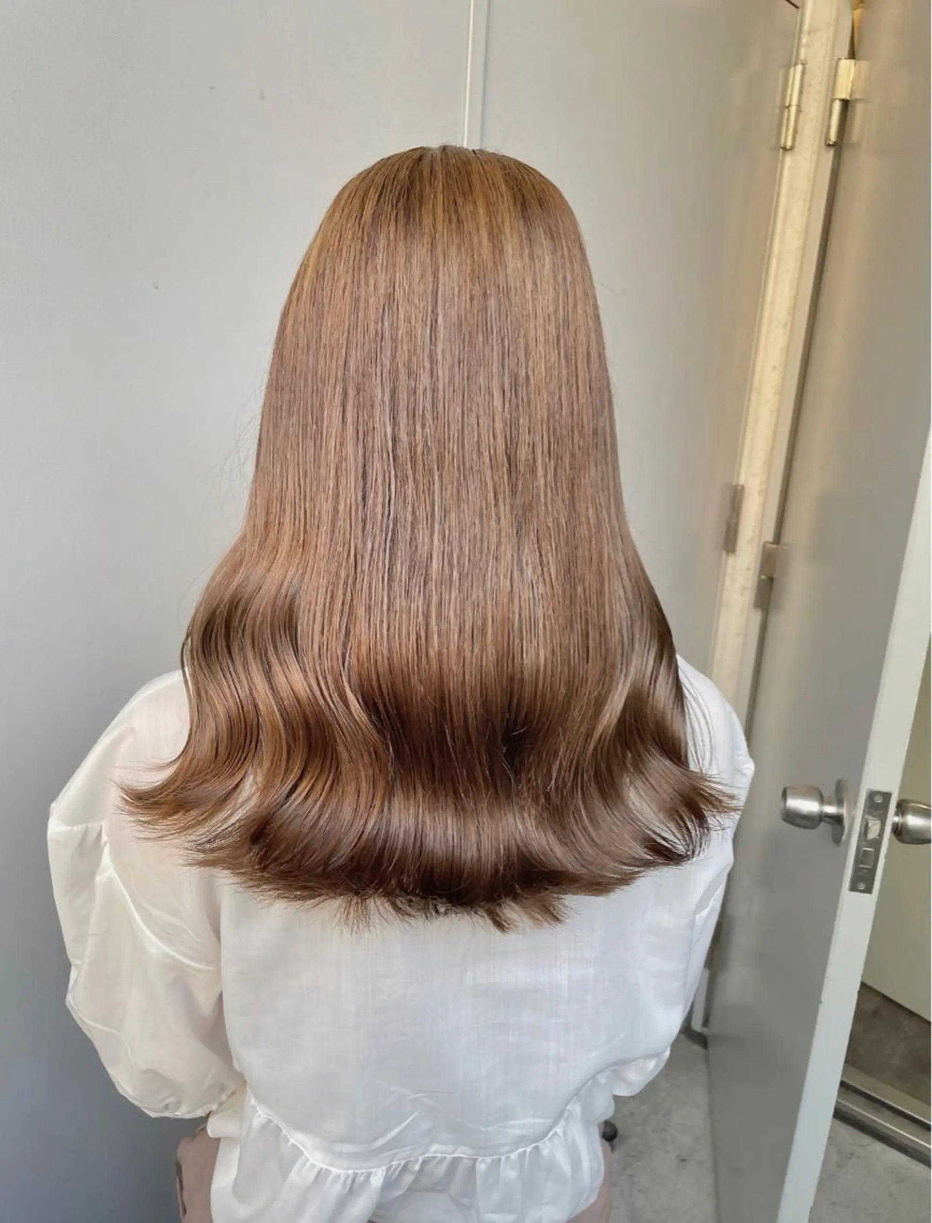 ロング カラー ヘアカラー トリートメント ヘッドスパ ヘアセット ベージュカラー💖 やすひろのヘアスタイル