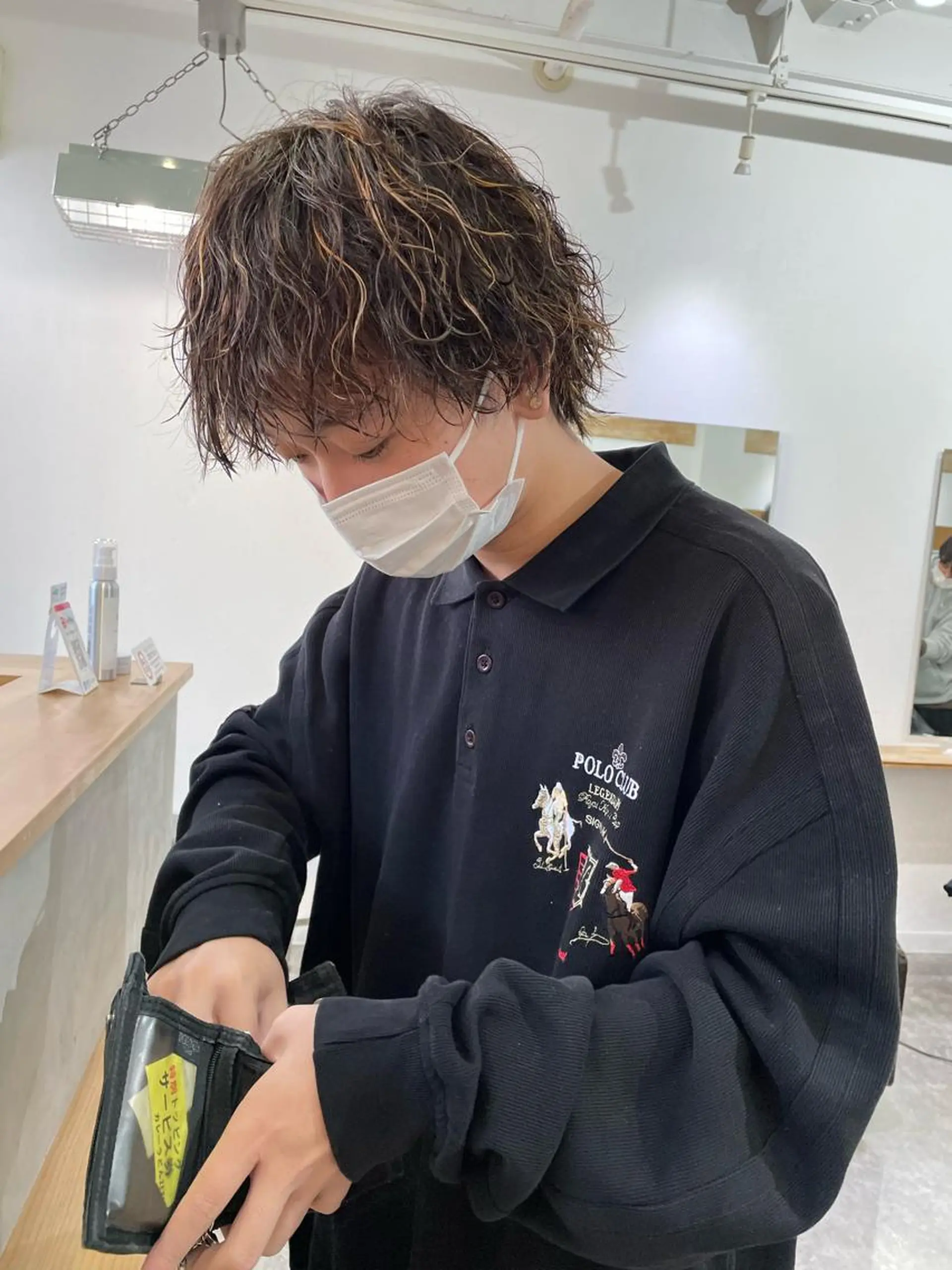 ショート カラー パーマ ハイライトカラー ハイライト カット パーマ トリートメント パーマ/透明感カラー /ボブ/吉田一生のヘアスタイル