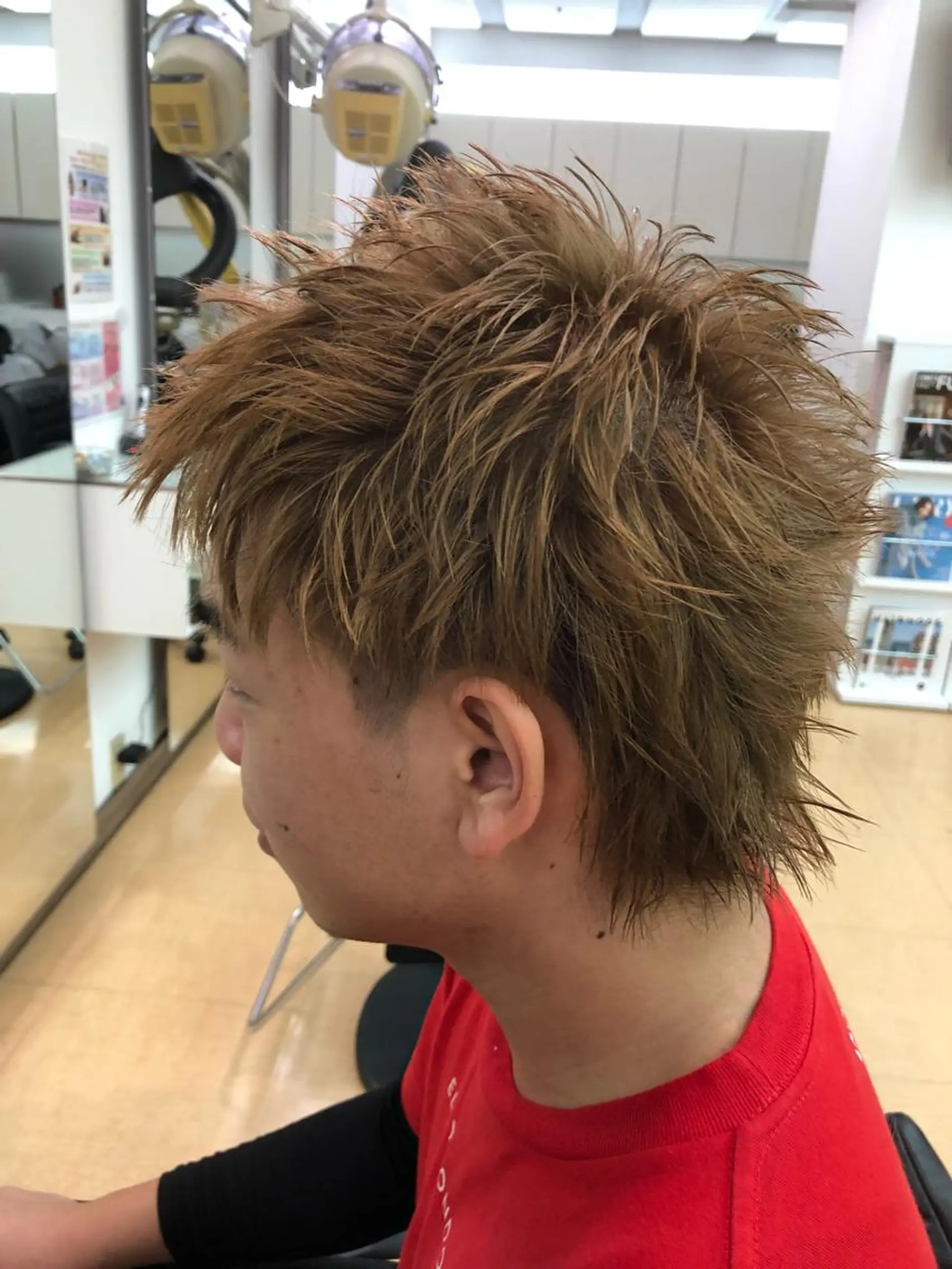 ショート カラー メンズ 難波/心斎橋/ボブ/ 髪質改善/ハイトーンのヘアスタイル