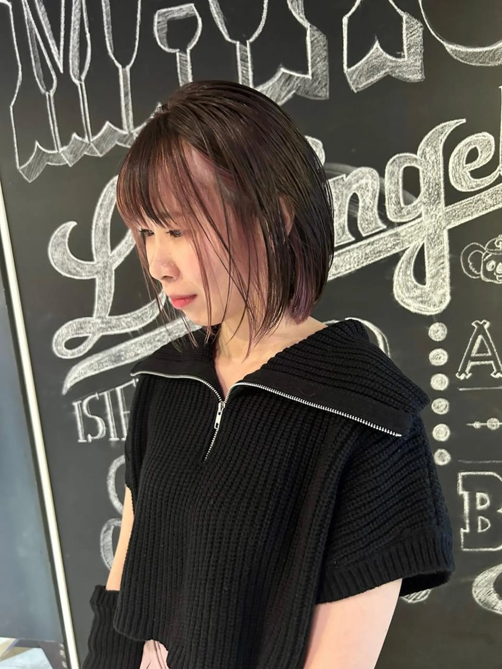 ショート カラー ヘアカラー トリートメント メンズヘア/レイヤー /ボブ山内春輝のヘアスタイル