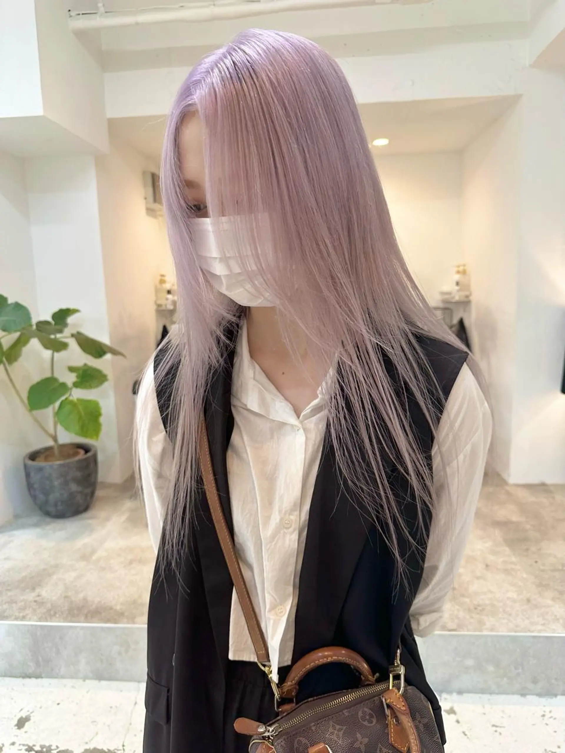 ロング カラー ヘアカラー トリートメント kai .のヘアスタイル