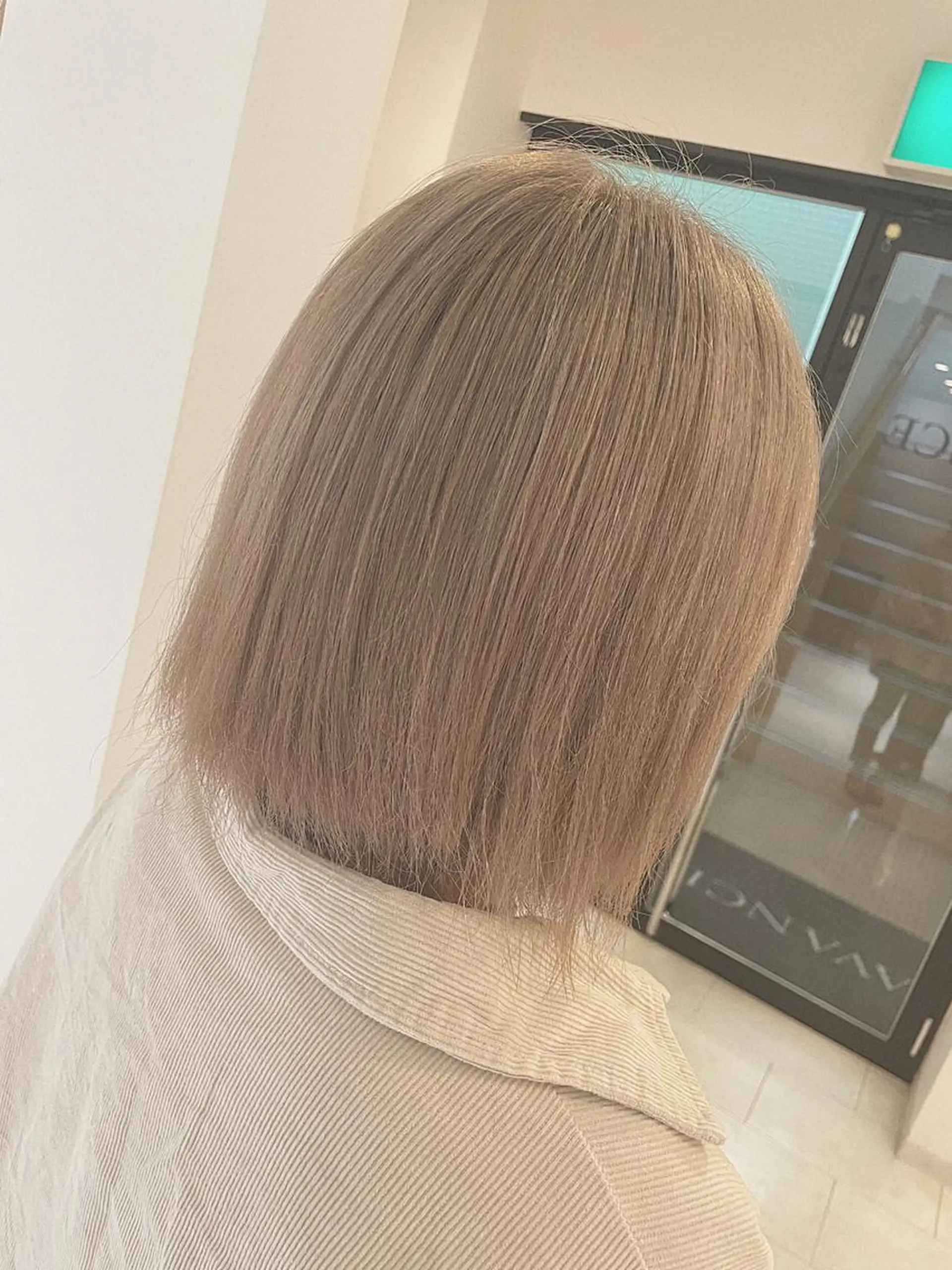 カラー グレージュ ヘアカラー Chere rosso所属・✨頭身浴無料 -chere-金剛店のヘアスタイル