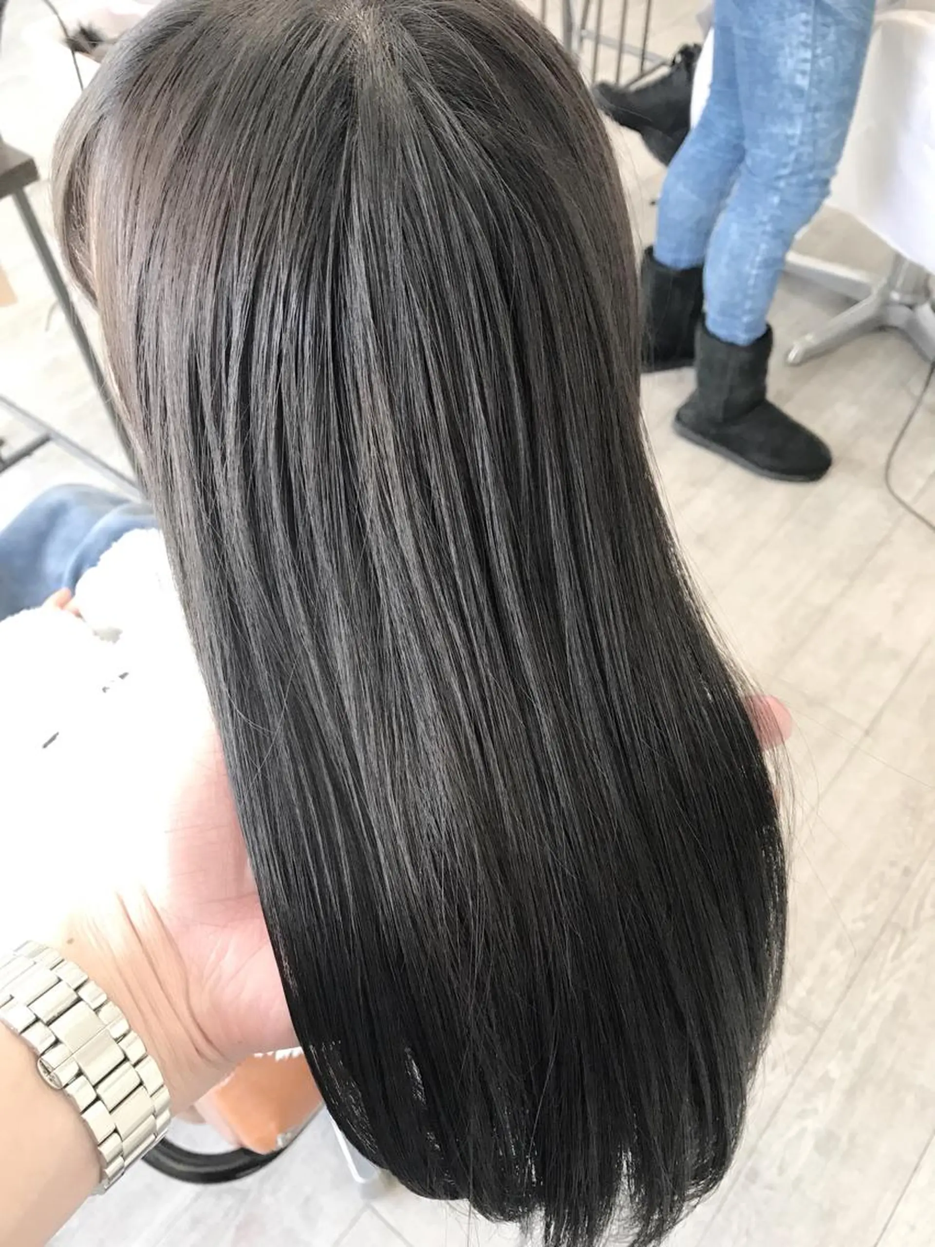 カラー ブルーカラー ブルージュ ヘアカラー トリートメント ヘッドスパ グレージュ/髪質改善 Yamato.hのヘアスタイル