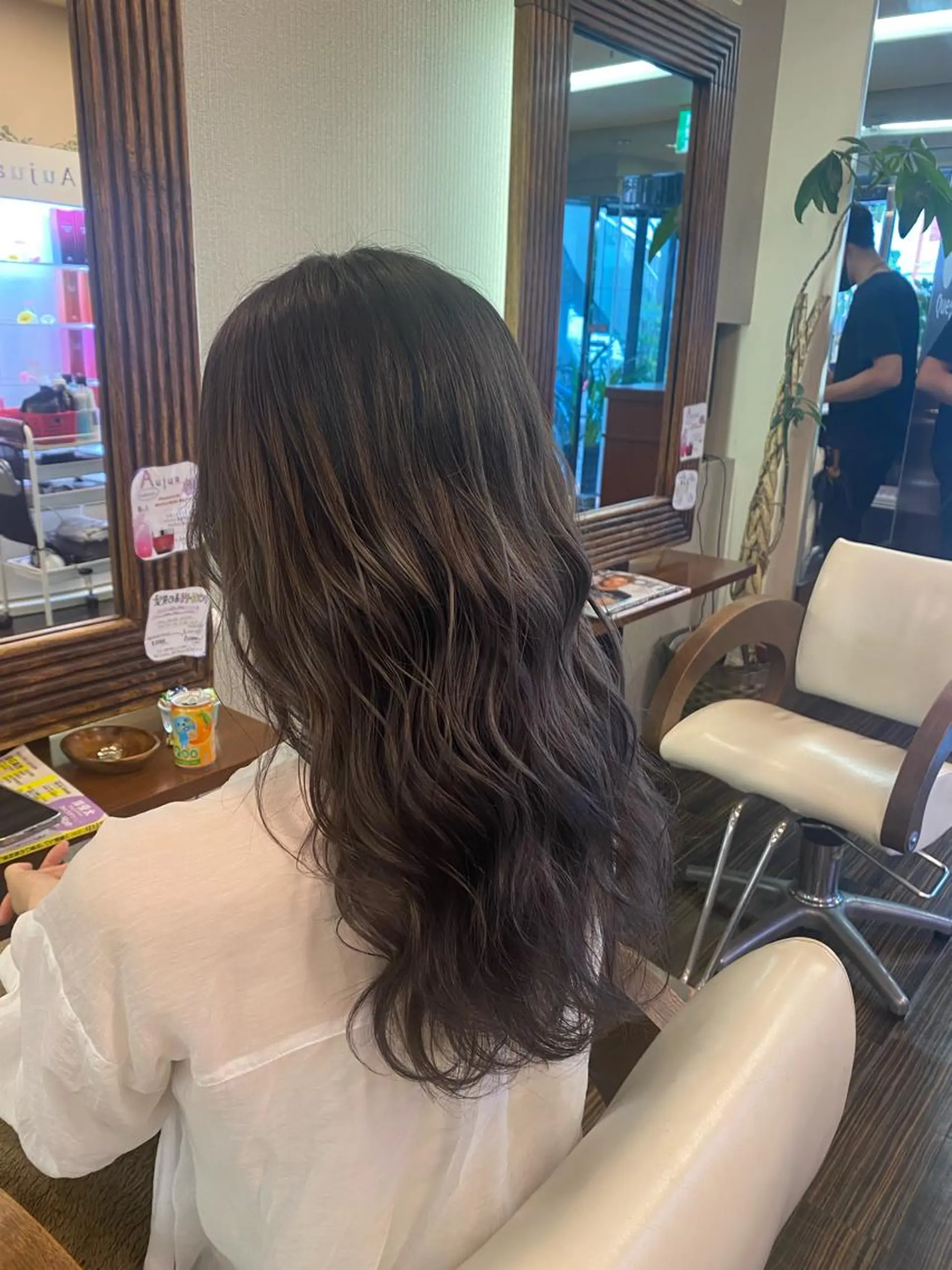 ロング カラー ヘアアレンジ メンズ ヘアカラー トリートメント 加藤 瑠美のヘアスタイル